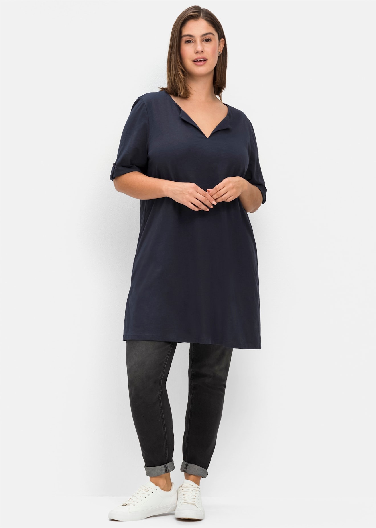 Sheego Longshirt "Longshirt", 1 Stk. günstig online kaufen