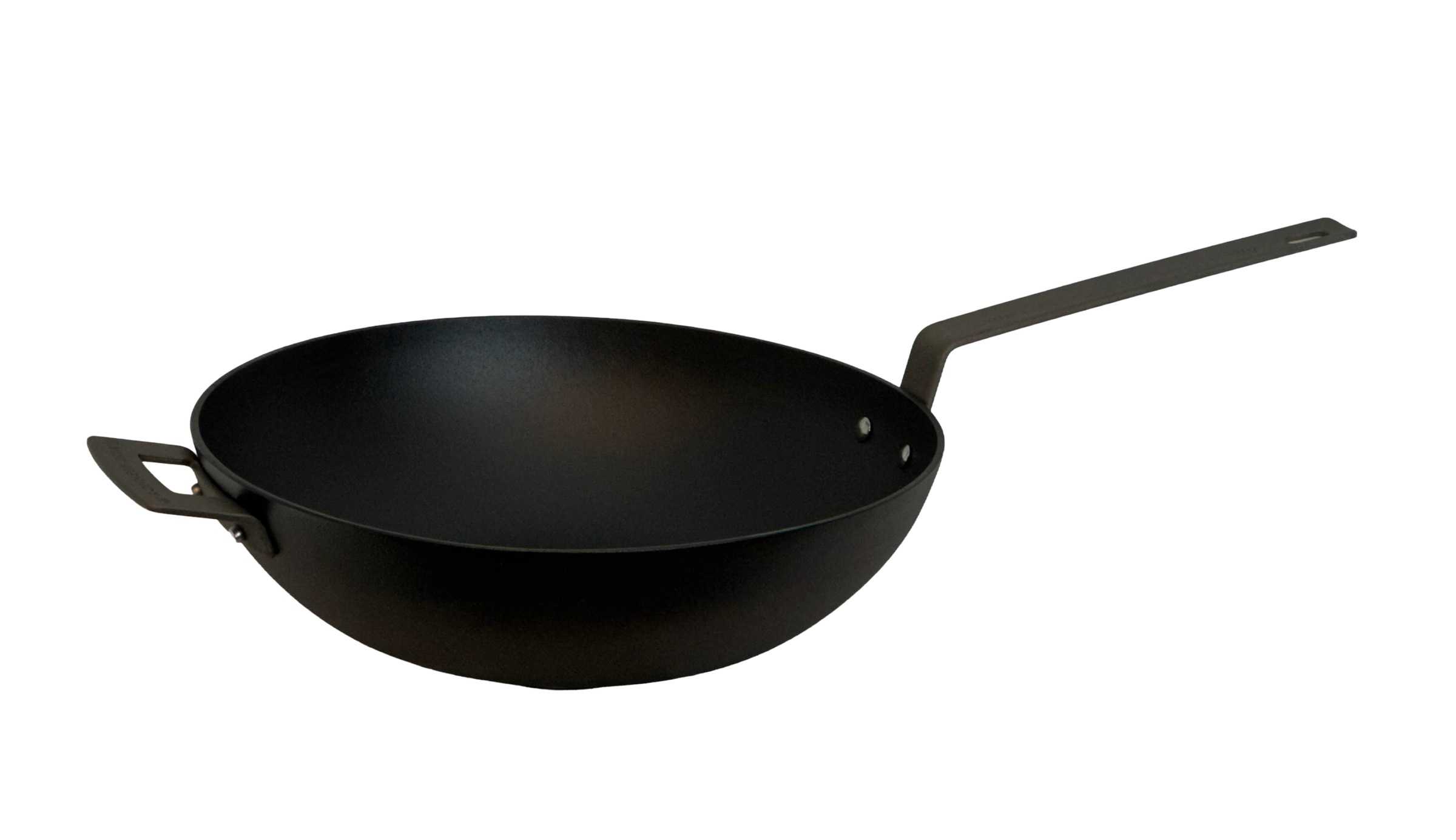 Wok RONNEBY BRUK "Ultra Light Professional Wok-Pfanne, Ø 32 cm, mit Schmiedeeisengriffen", schwarz, B:32cm H:14,5cm L:60cm, Pfannen, Wok