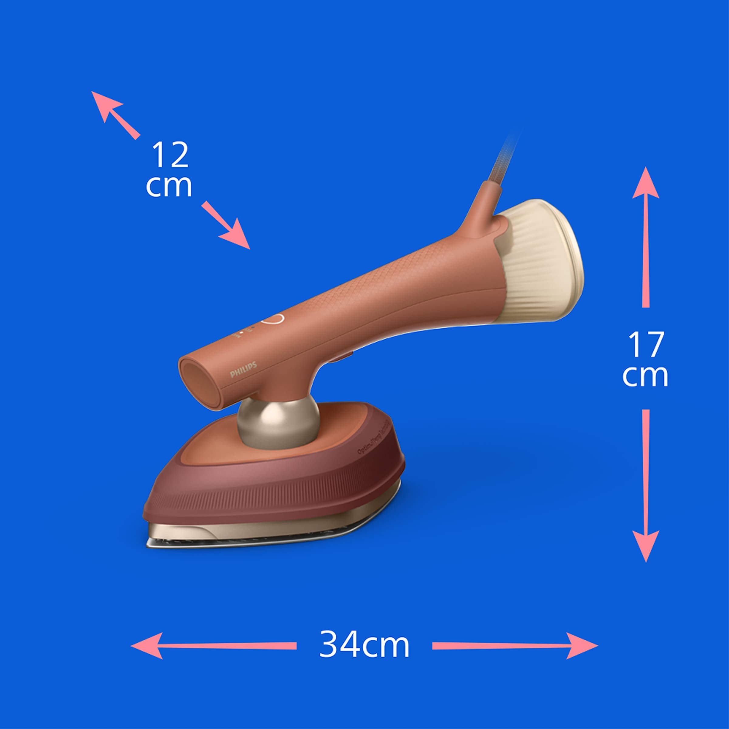 Philips Dampfbügeleisen »GC213/10 OneTurn 2-in-1 Bügeleisen & Steamer, StyleMat & Dock inkl.« 1800 W SteamGlide Plus, 200ml Wasserbehälter und 90 g Dampfstoß