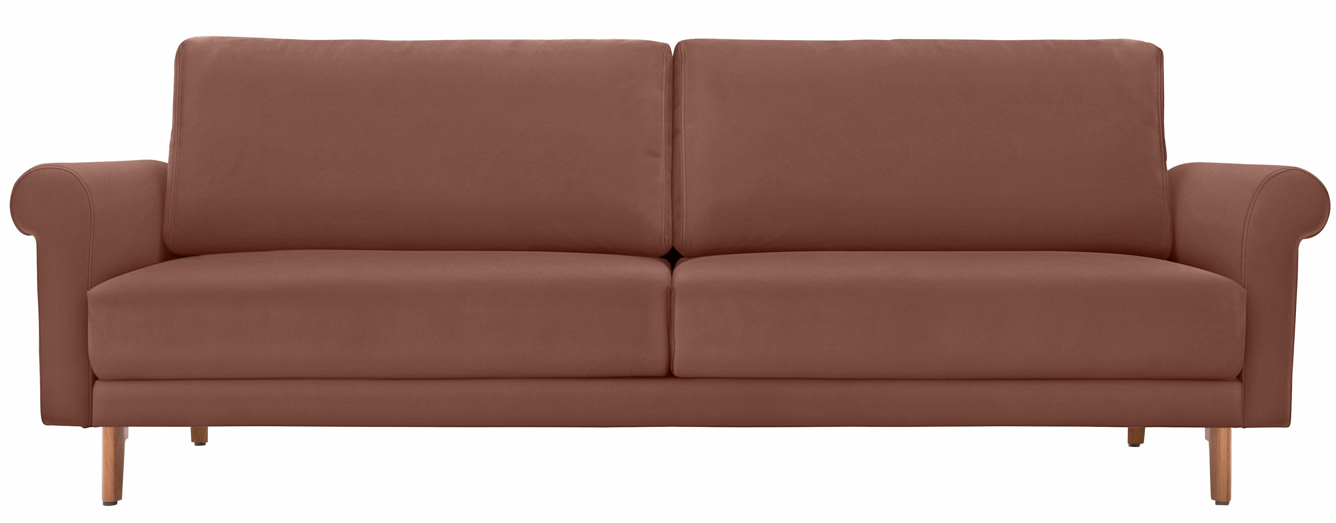 Creation BY ROLF BENZ 3-Sitzer "CR.450, Designsofa, Loungesofa" modern Landhaus, Breite 208 cm, Füße in Nussbaum