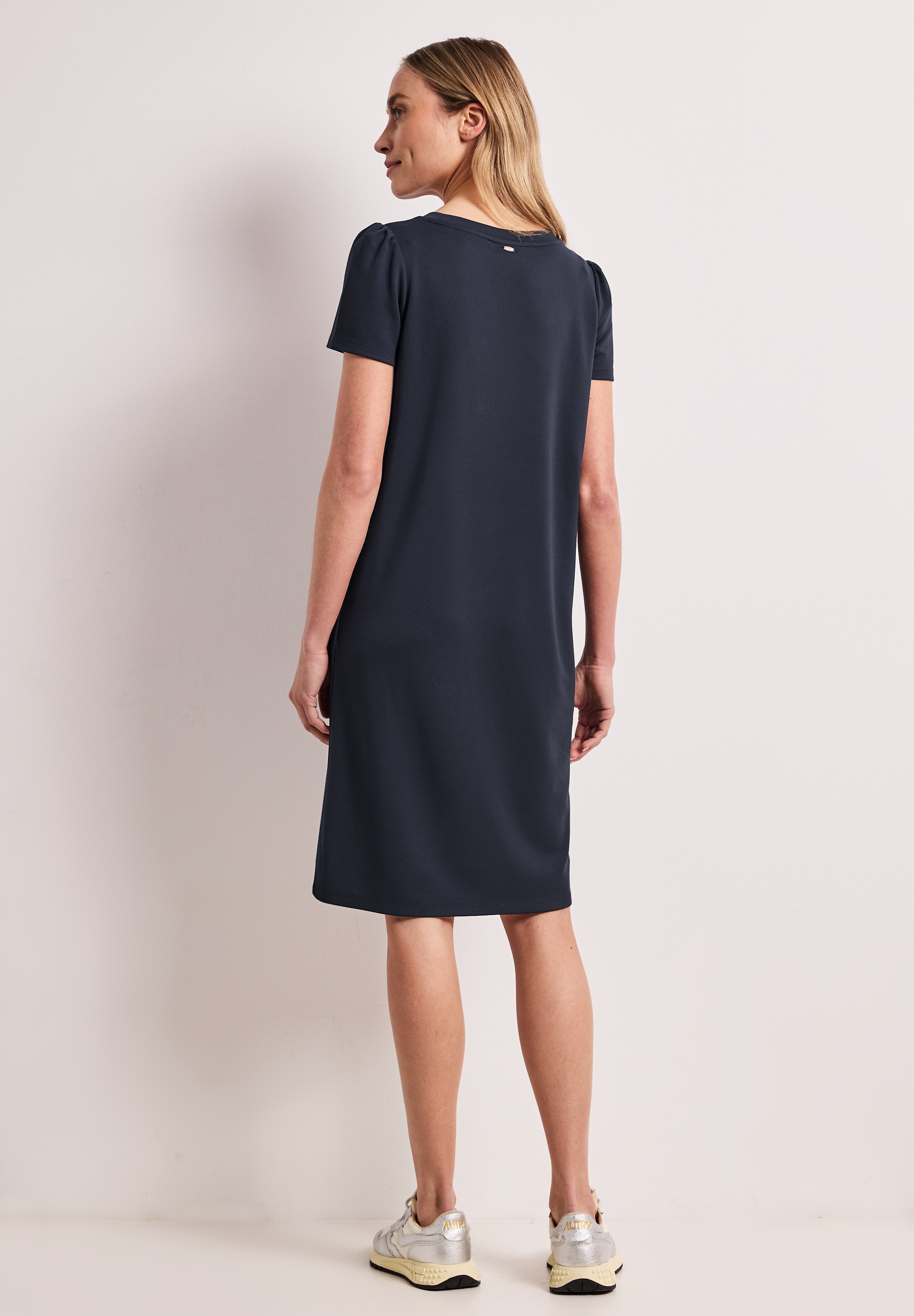 STREET ONE Midikleid Ohne Taschen mit Rundhalsausschnitt