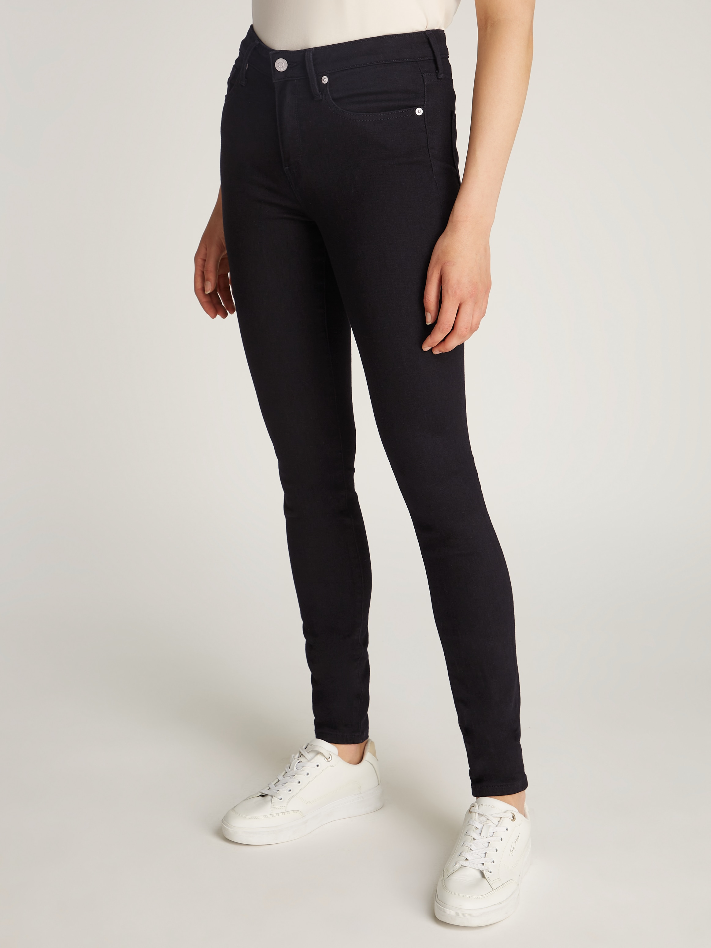 Tommy Hilfiger Skinny-fit-Jeans "COMO Skinny RW ACE mit Logo-Badge und knöc günstig online kaufen