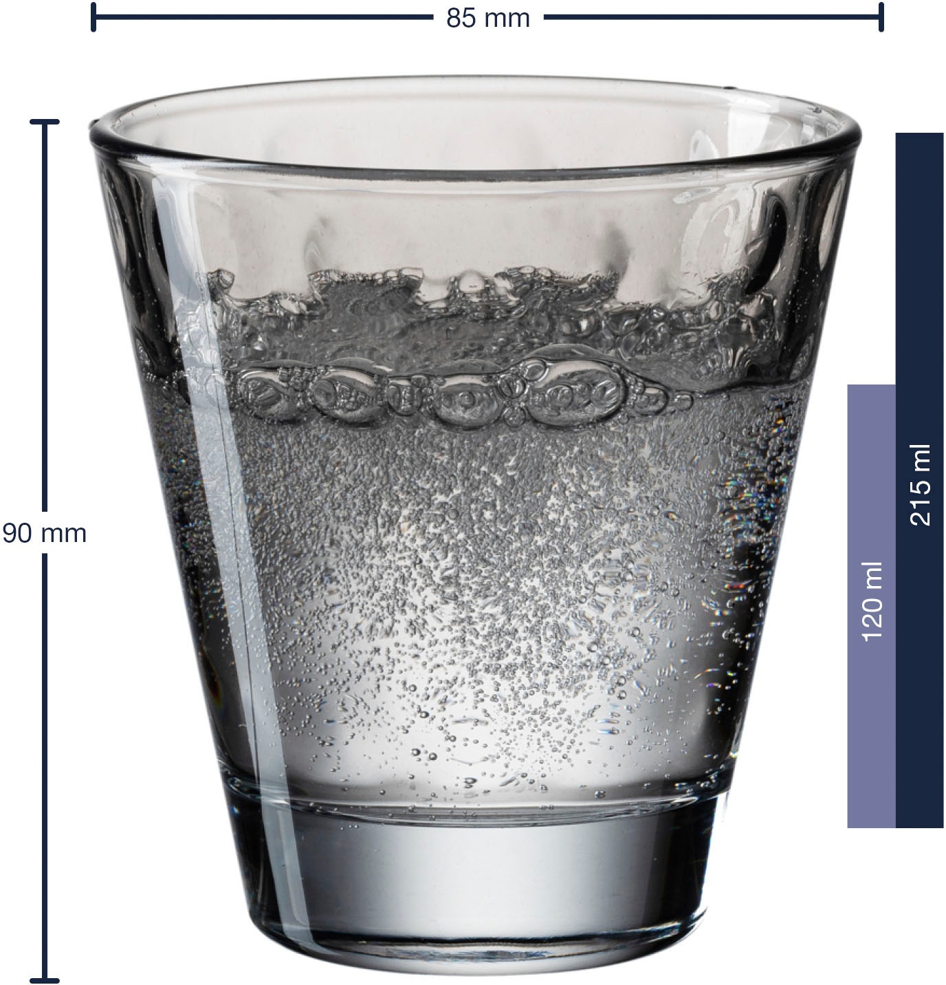 LEONARDO Gläser-Set »OPTIC« 215 ml, 6-teilig