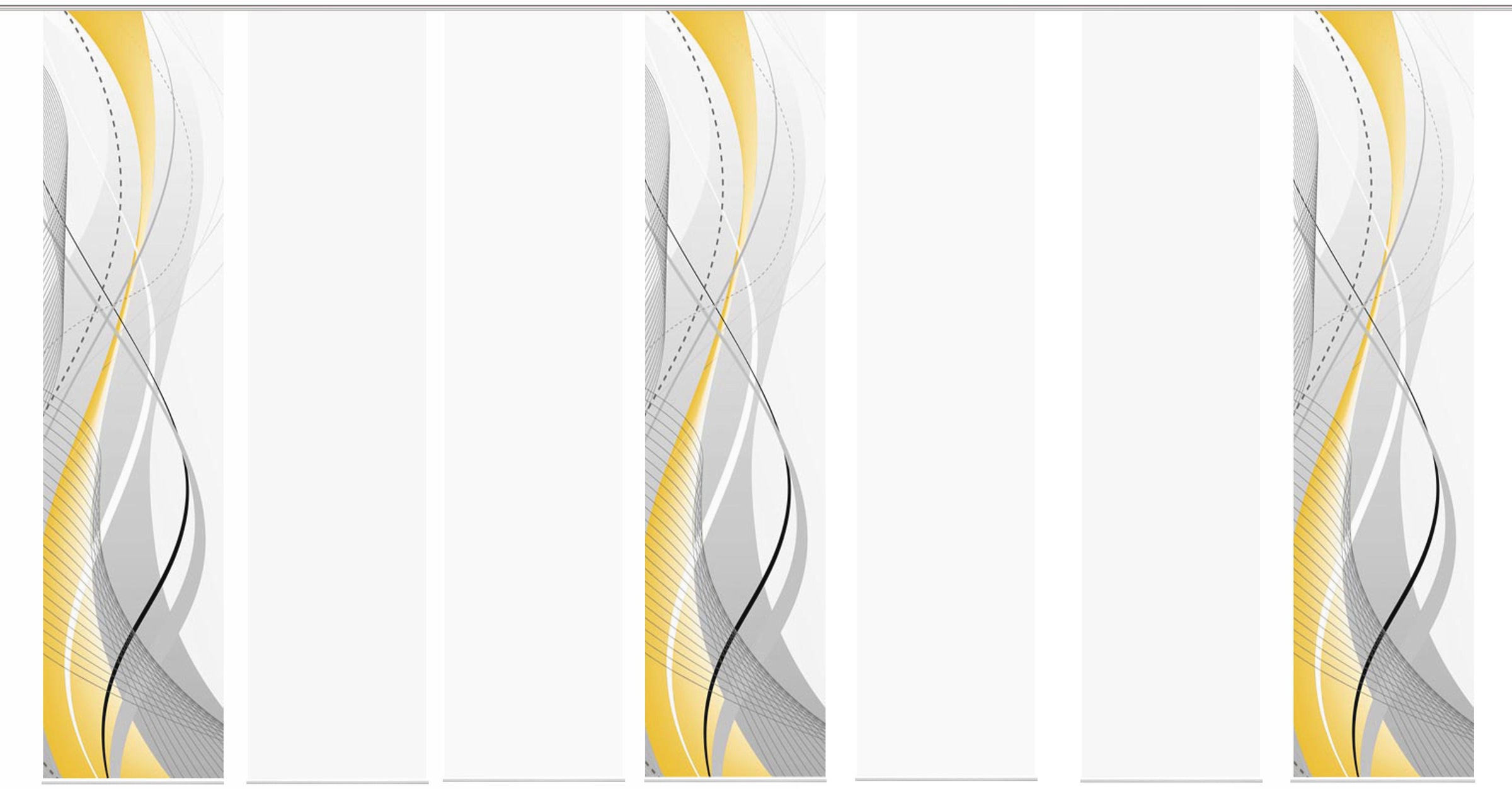 Thumbnail - HOME WOHNIDEEN Schiebegardine "CARLISLE 7ER SET" Paneelwagen 7 Stk. tlg. HxB: 245x60