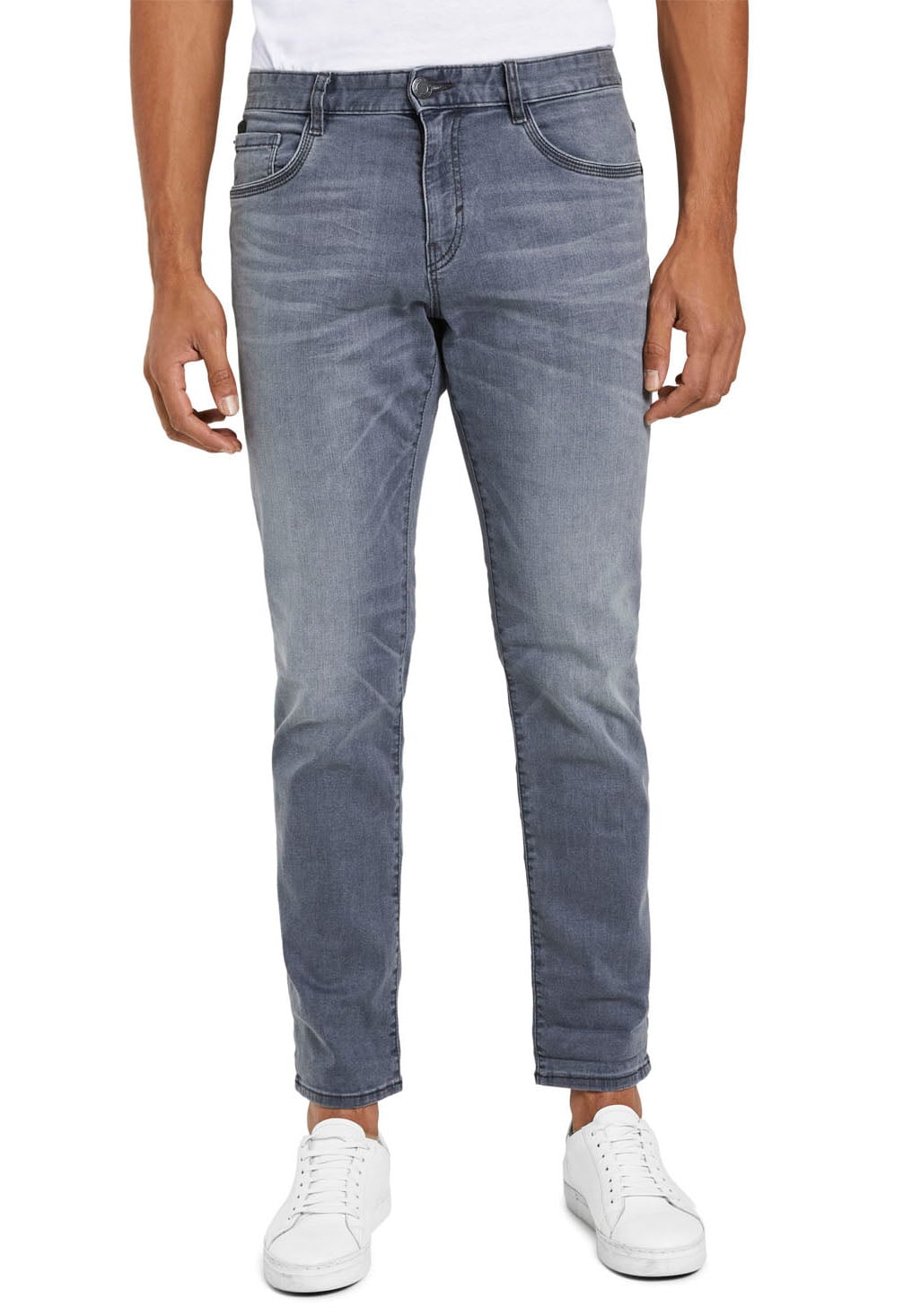 TOM TAILOR 5-Pocket-Jeans "Josh", in Used-Waschung