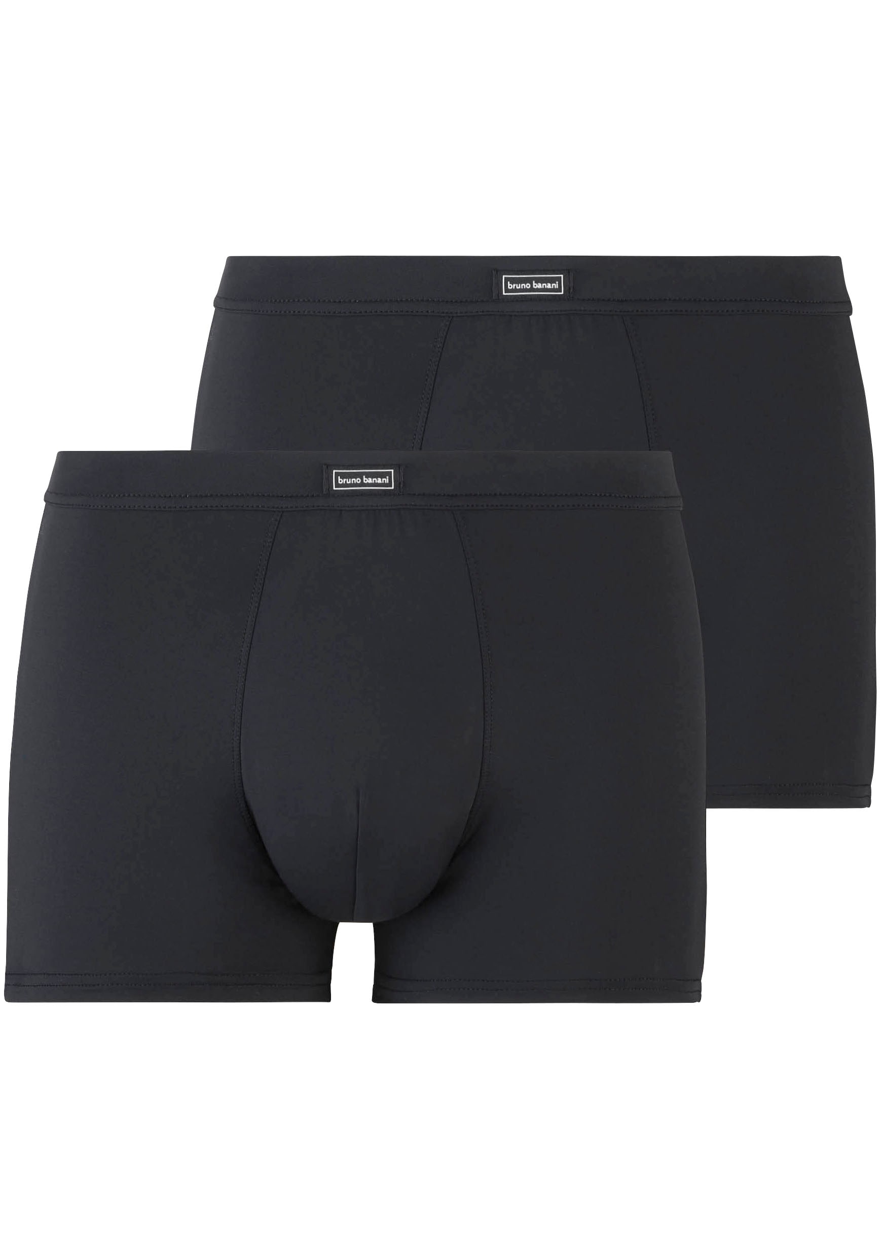 Bruno Banani Boxershorts, (2er Pack), mit angesetztem Bündchen