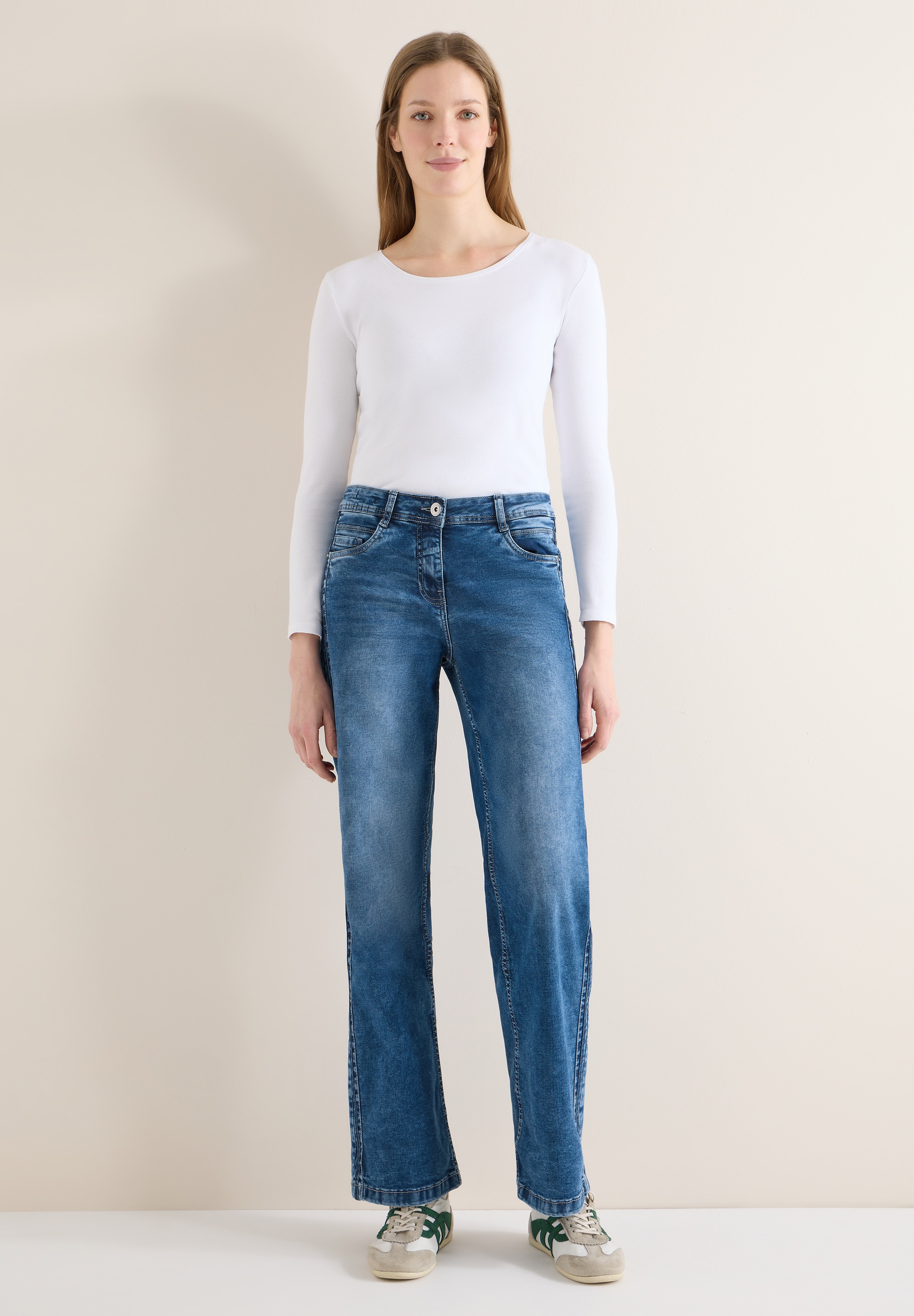 Cecil Neele Women's Jeans Mid Blue 30/32 3