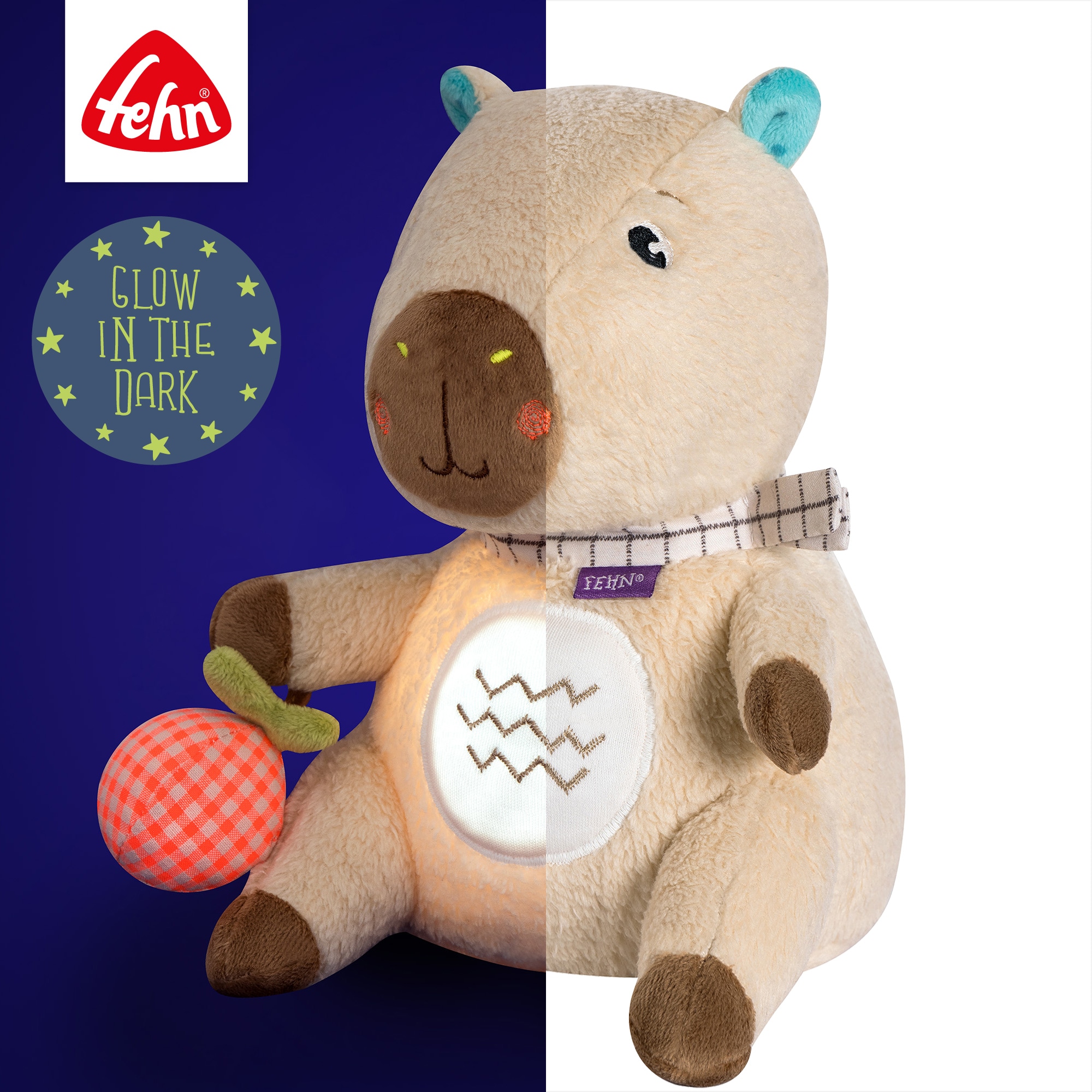 Fehn Kuscheltier »Capybara Clara, Nachtlicht Capybara« mit Licht