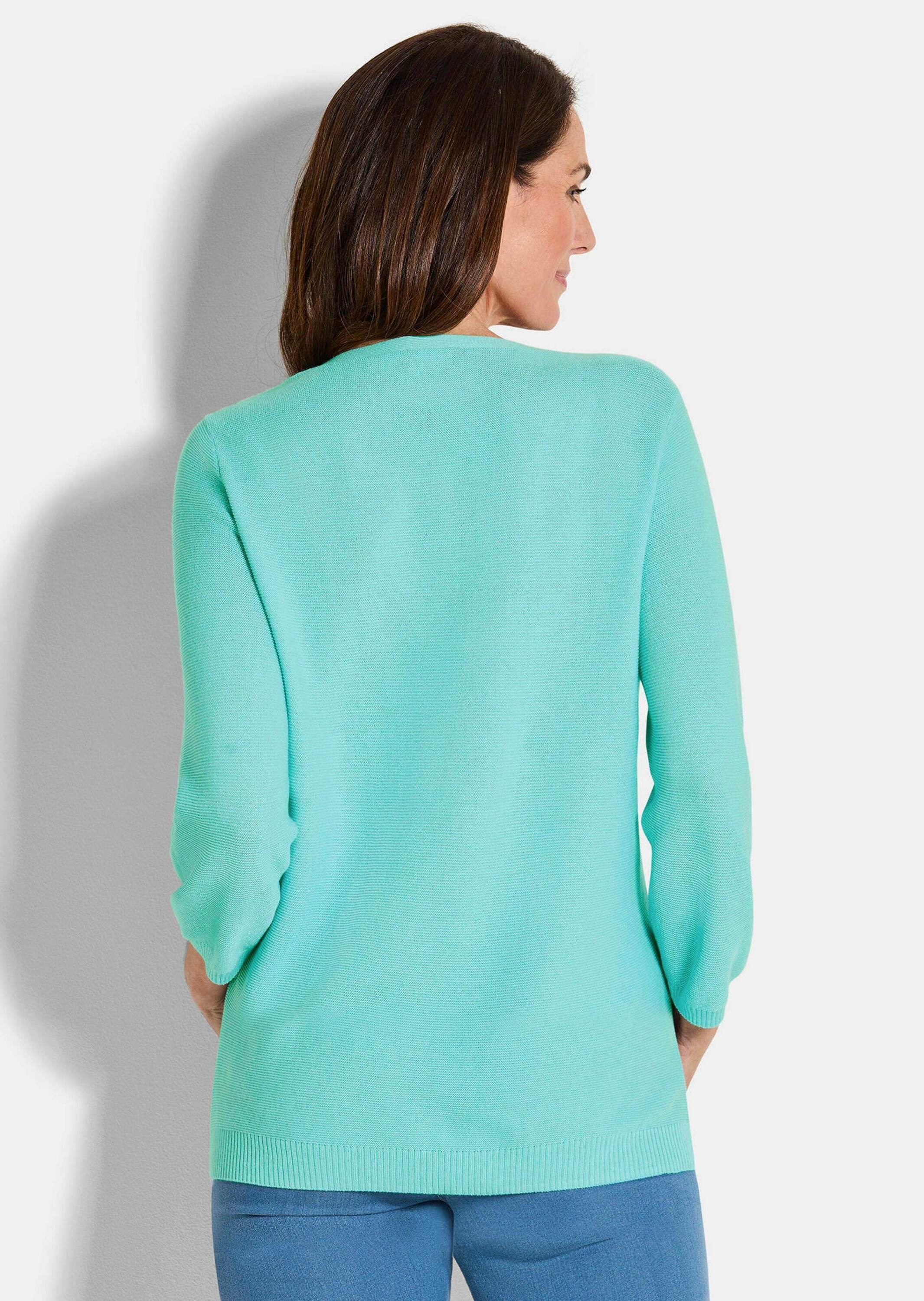 Goldner Women's Cotton Knit Pullover Mint 44 5