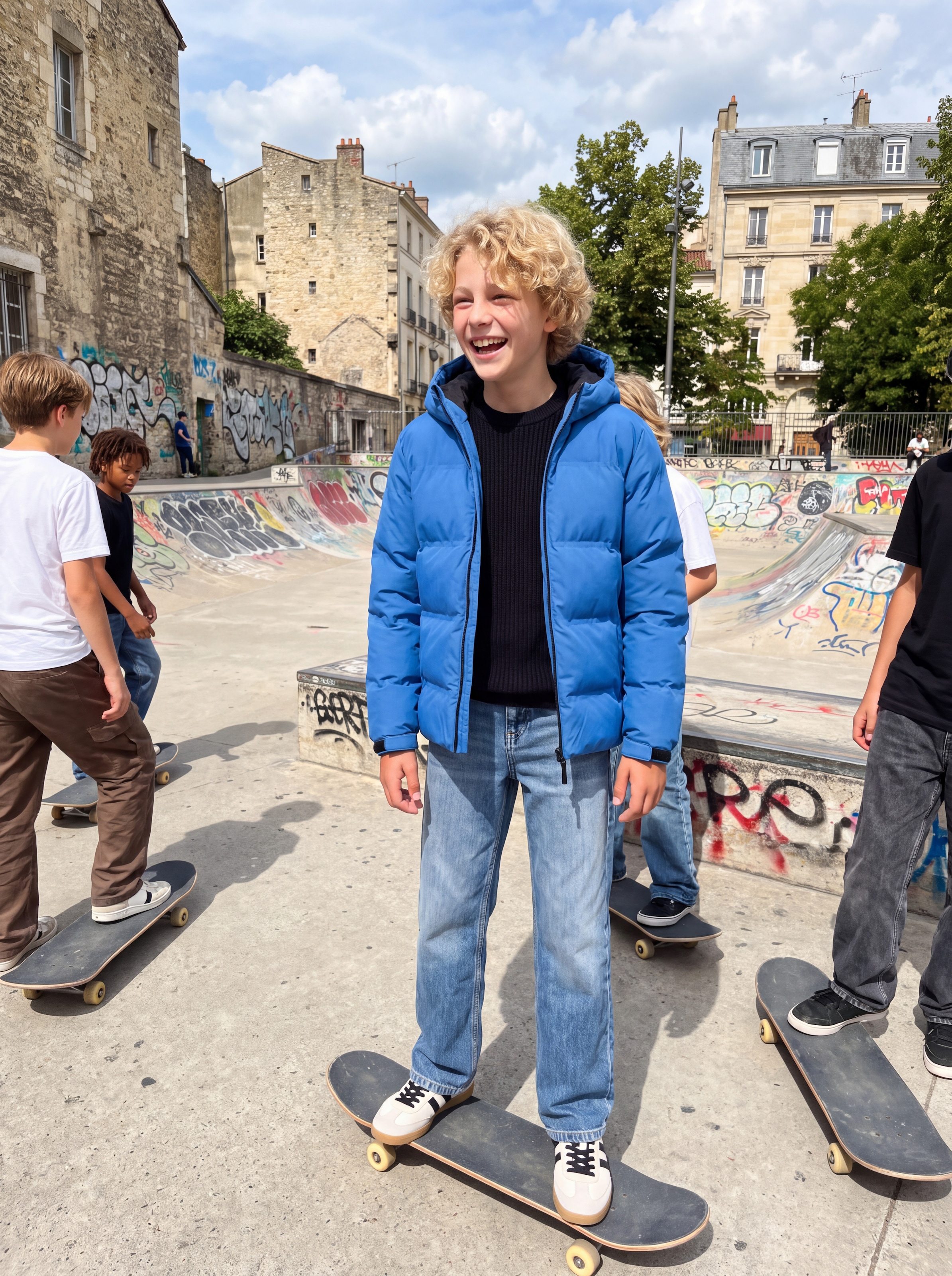 Jack & Jones Junior Steppjacke »JJSAGE PUFFER JACKET BF JNR« mit Kapuze Kunstfaser, regular fit
