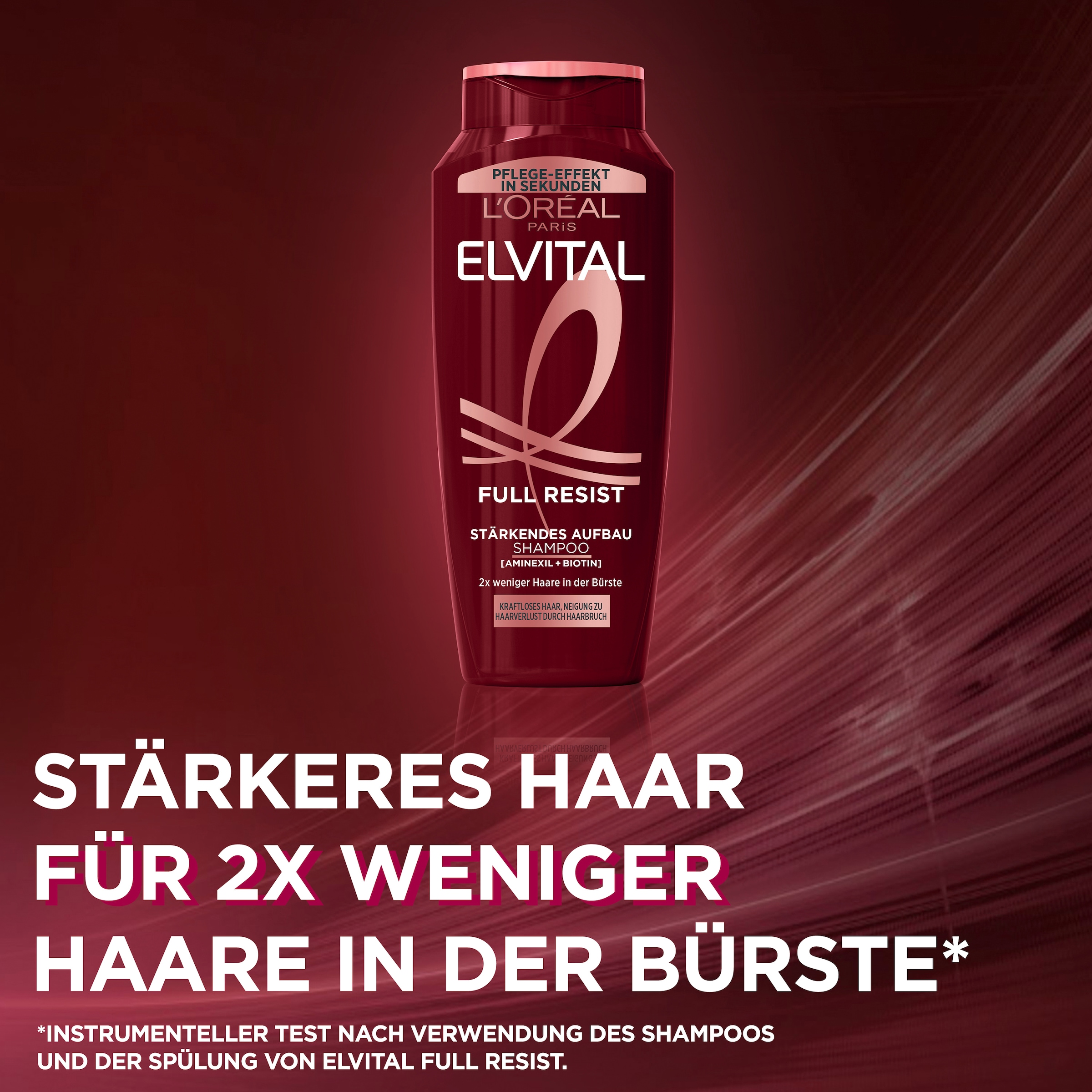 L'ORÉAL PARIS Haarshampoo »L'Oréal Paris Elvital Full Resist Shampoo«, (Packung, 6 tlg.)