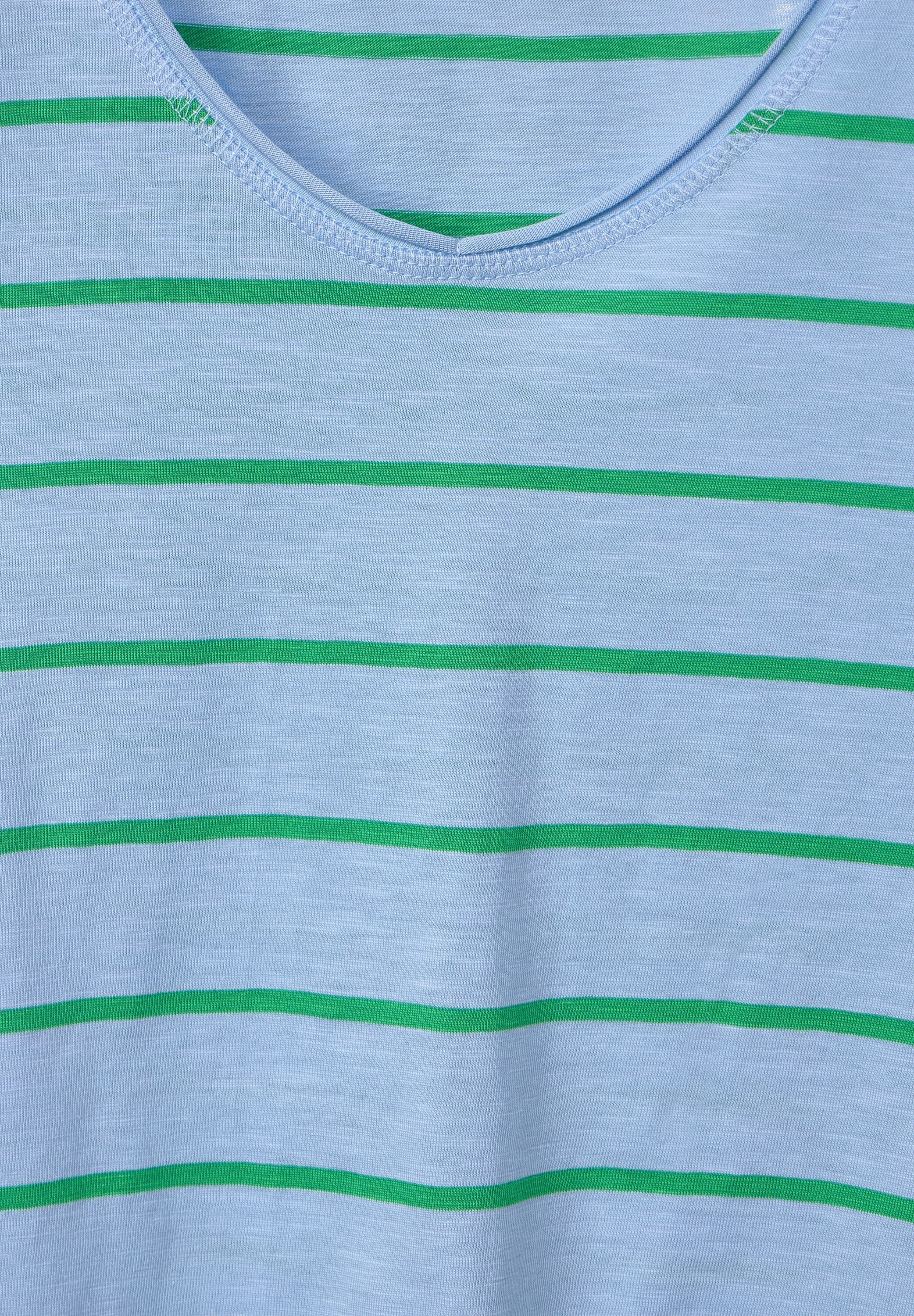 Cecil T-Shirt, mit abgerundetem V-Ausschnitt kaufen | für BAUR