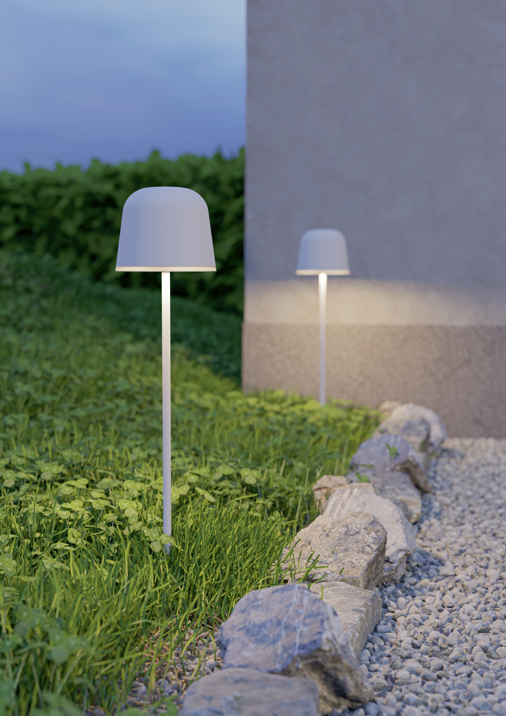 EGLO Tischleuchte »MANNERA-S Tischlampe - Alu, Stahl - LED - 1,8W - IP54« LED-Modul 1 Stk. Neutralweiß | Warmweiß Akku Tischleuchte, Außentischleuchte, Gartenlampe, H20 x Ø7,5 cm