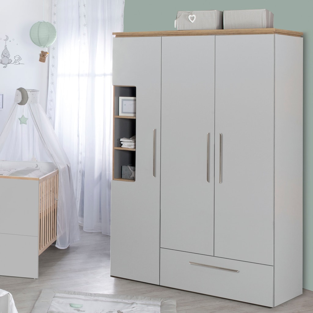 roba® Babyzimmer-Komplettset »Tobi«, (Set, 3 St., Kinderbett, Schrank, Wickelkommode)