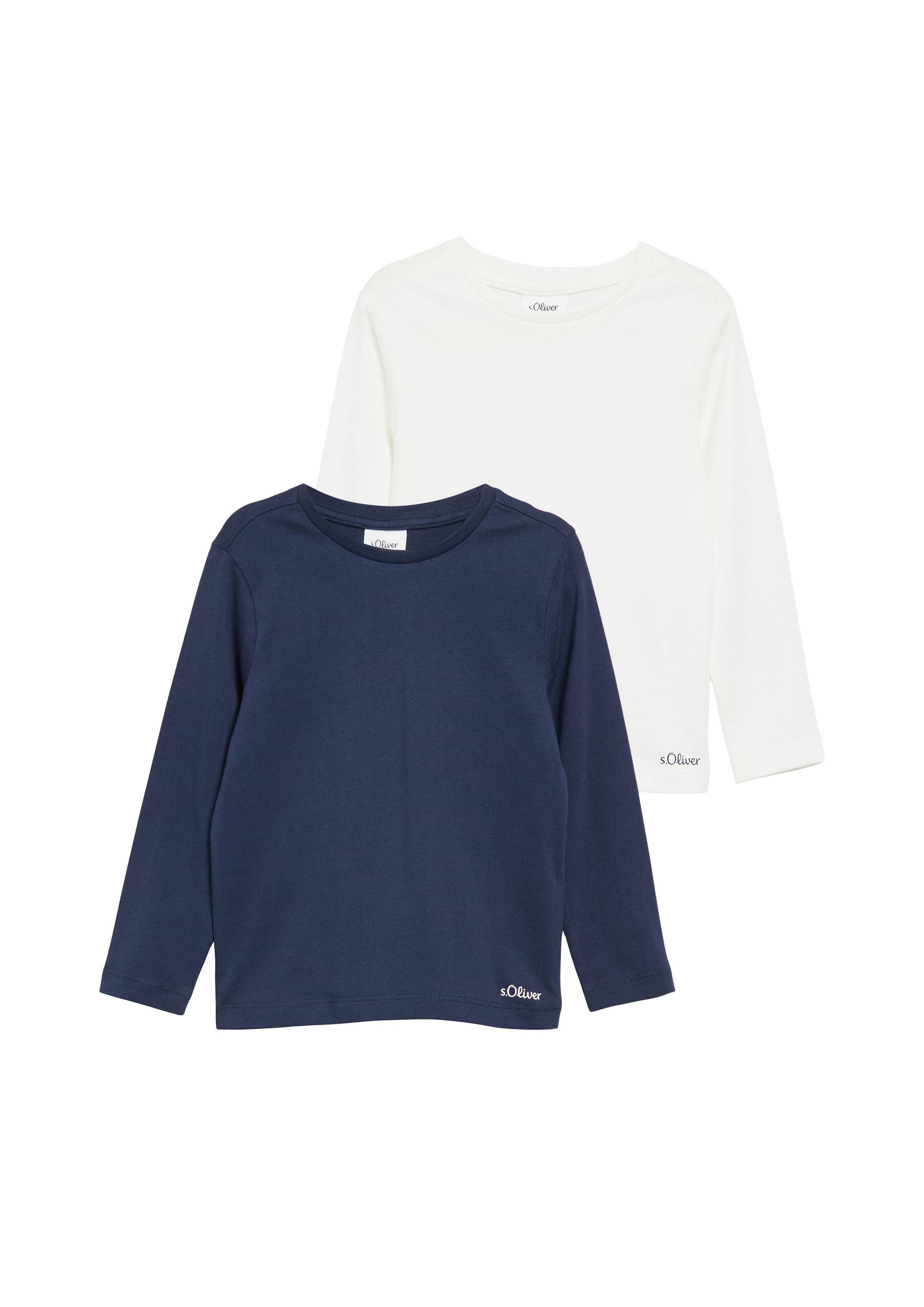 s.Oliver Junior Langarmshirt 2 2er Pack Shirt / für Boys / Rundhals