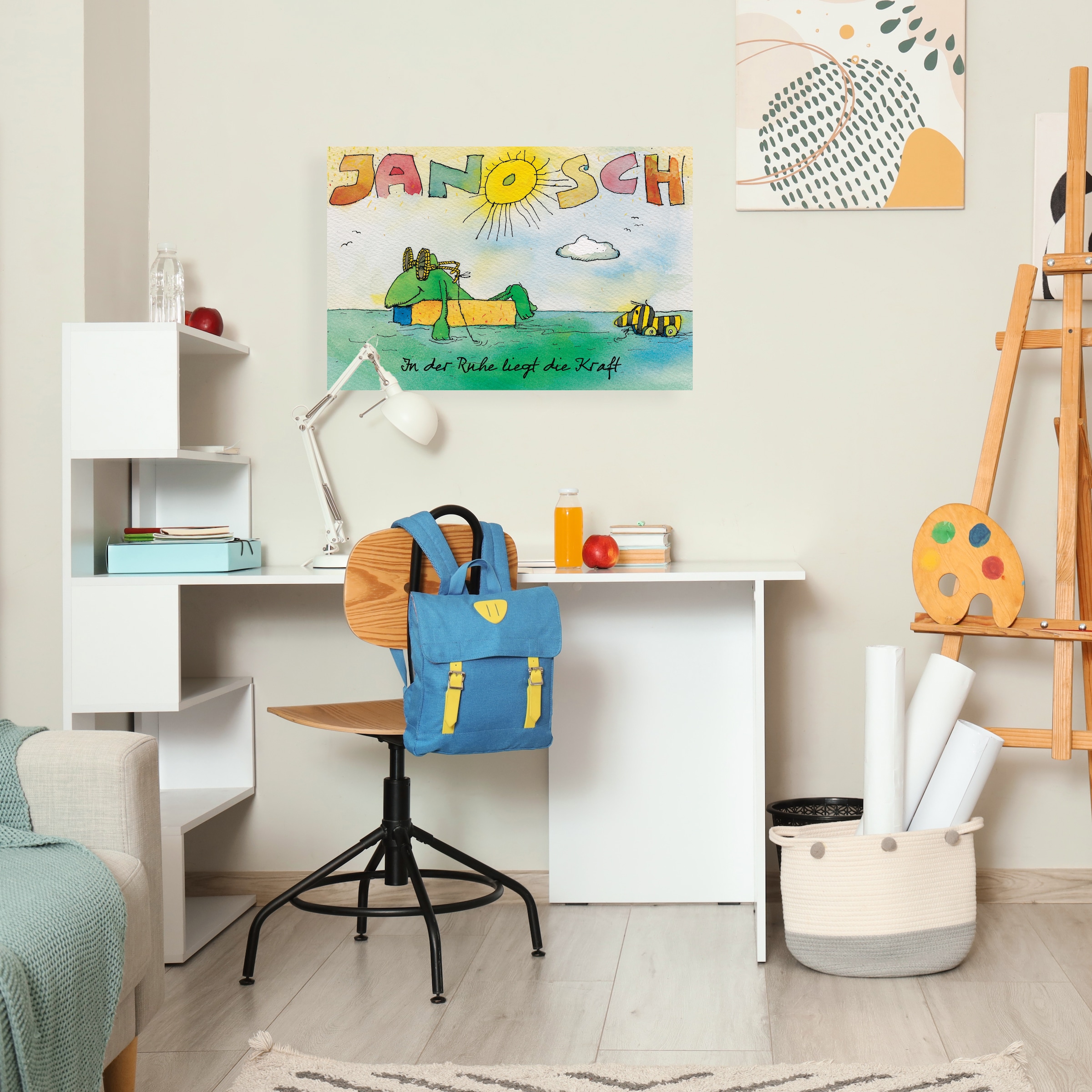 LuckyLinde Leinwandbild "Der Frosch und die Tigerente" Ente  Figuren  Filmf günstig online kaufen