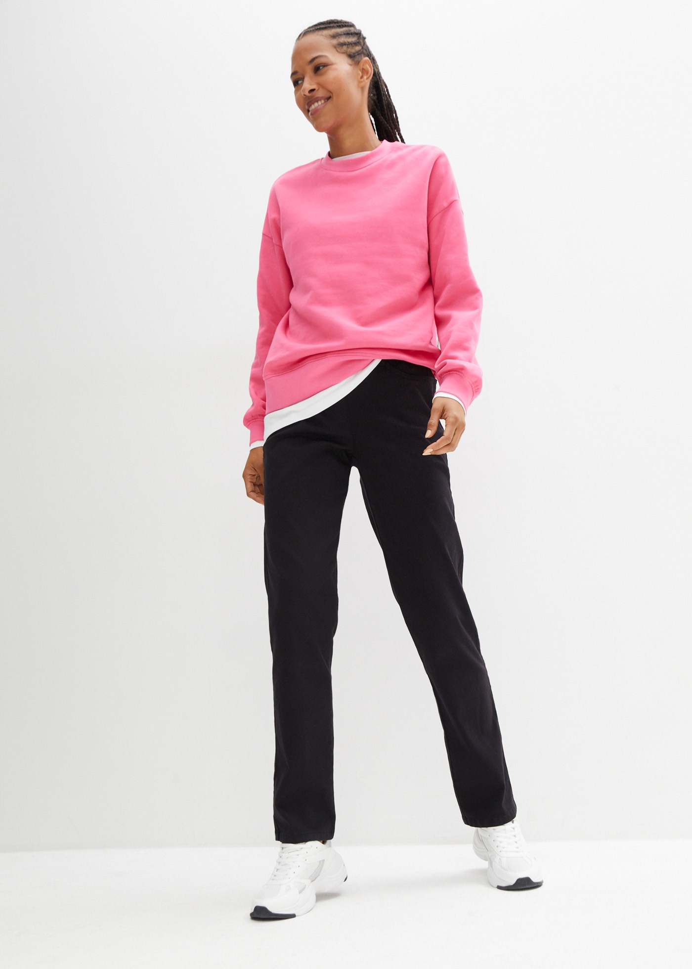 bonprix Stretch-Hose  im 2er Pack, mit Gummizug