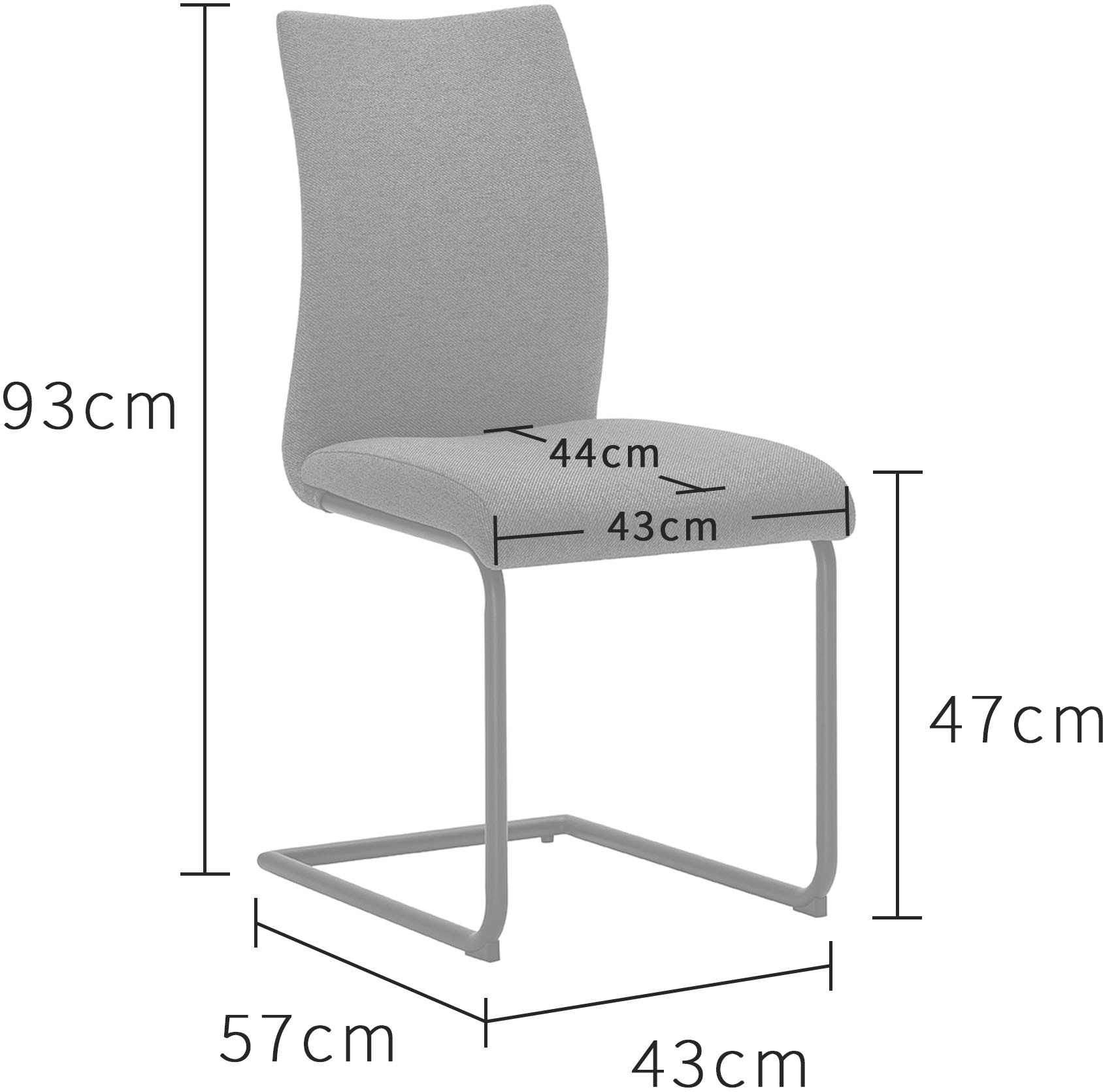 OTTO home Eckbankgruppe »Stevian« Set, 1 ausziehbarer Esstisch + 1 Eckbank Recamiere links + 2 Stühle, 4 Stk. tlg. Holz, Strukturstoffbezug, Freischwingerstühle, gesteppten Bänken