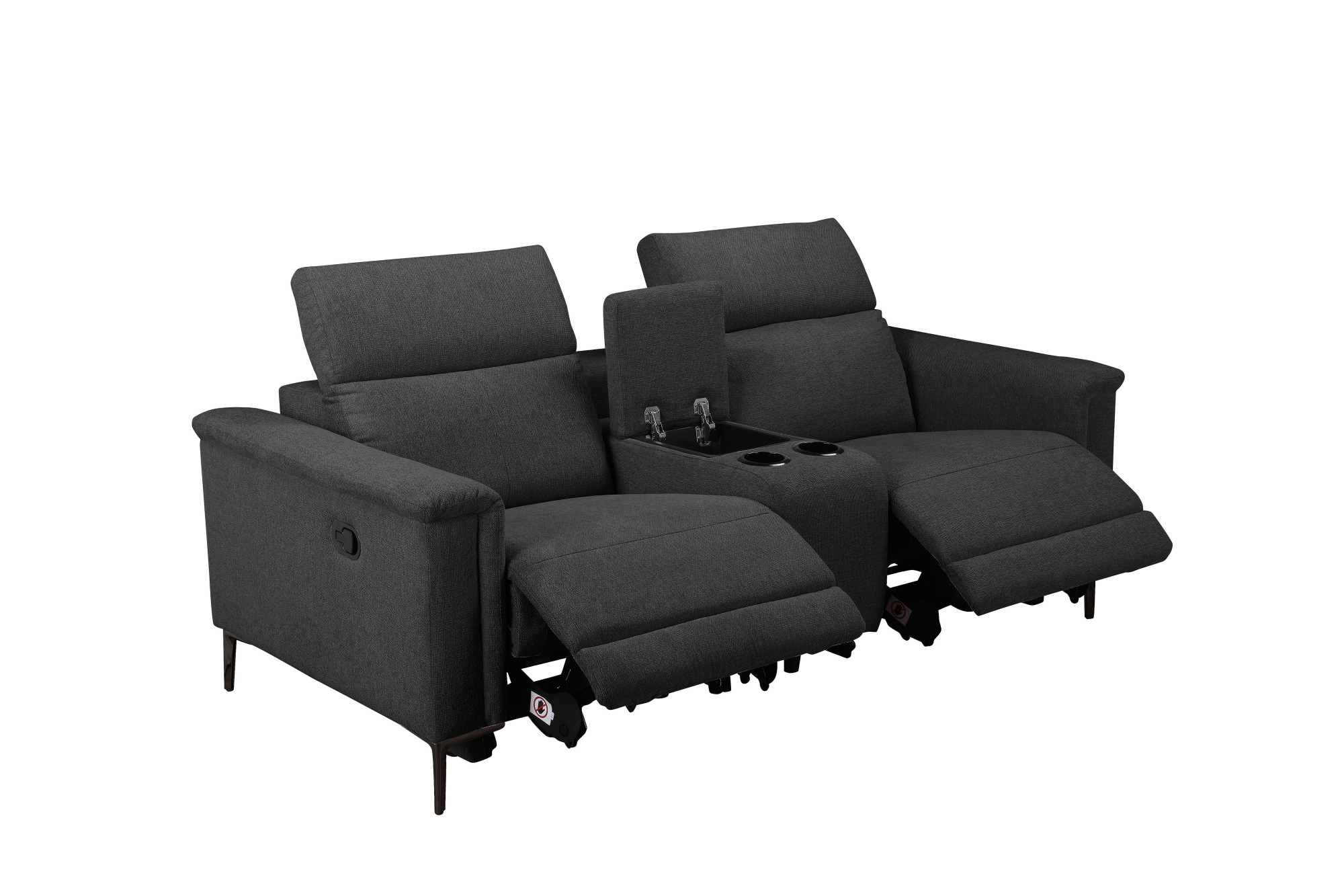 Places of Style 2-Sitzer »Lund, 2er-Kinosofa, TV-Sessel, Multimedia-Sofa, USB-A,«, m. elektrischer o. manueller Relaxfunktion, Getränkehalter u. Staufach