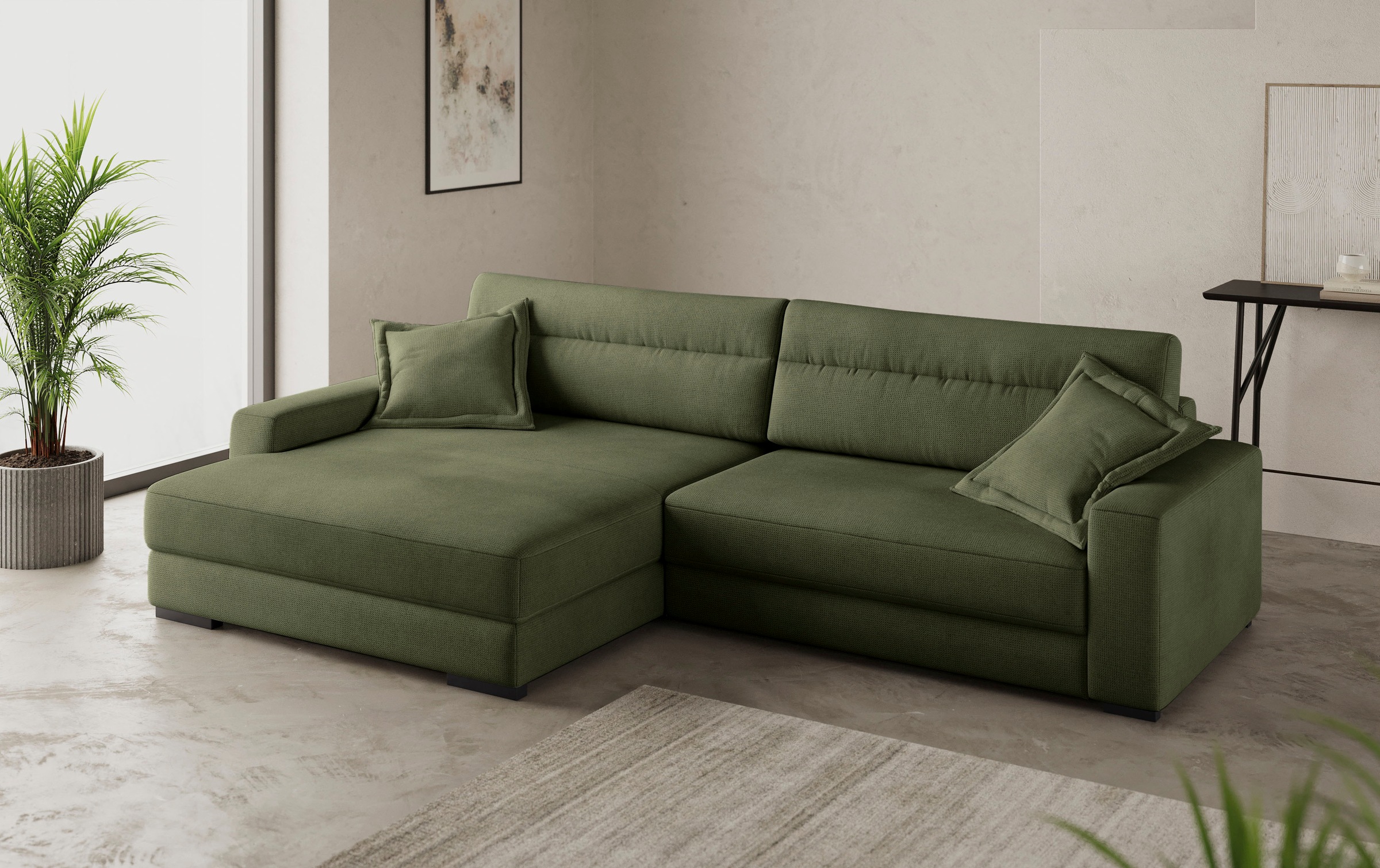 Mr. Couch Ecksofa »Marcello DuraFlex L-Form«, EasyBett, Bettkasten, Kaltschaumpolsterung, bis 140 kg belastbar