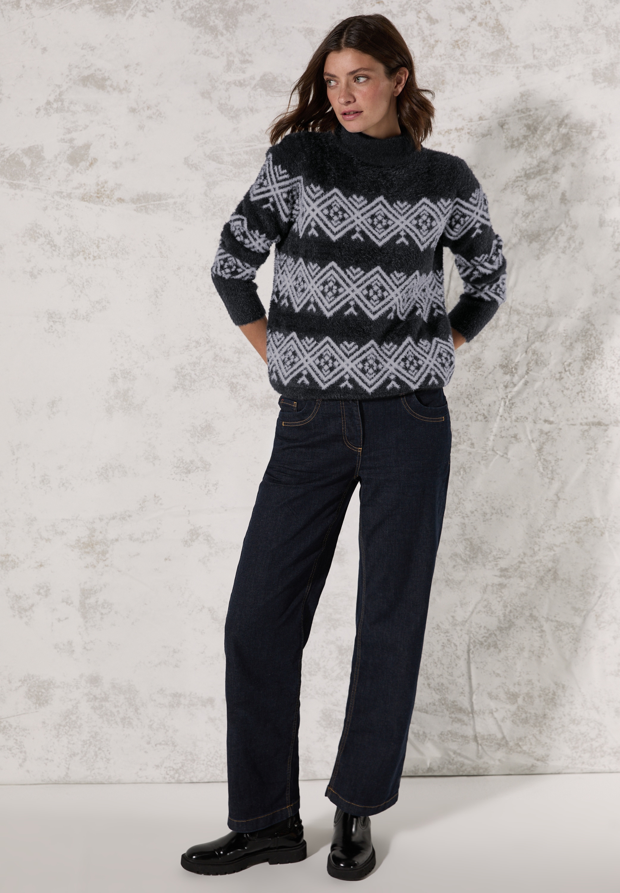 Cecil Strickpullover, mit grafischem Muster