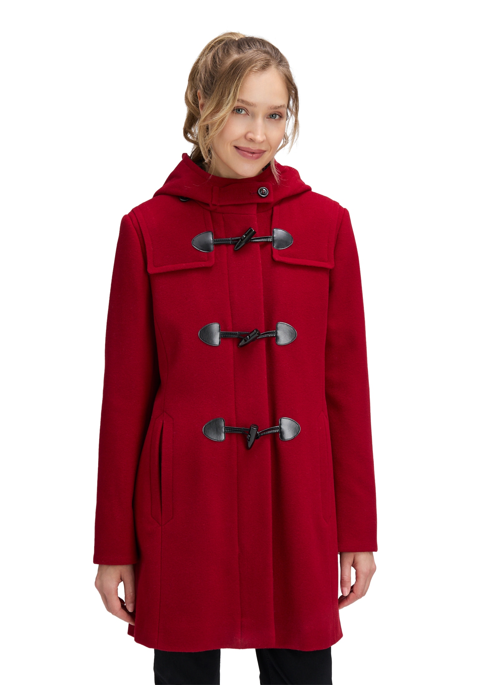 Gil Bret Outdoorjacke "Gil Bret Damen Dufflecoat mit Kapuze", mit Kapuze günstig online kaufen