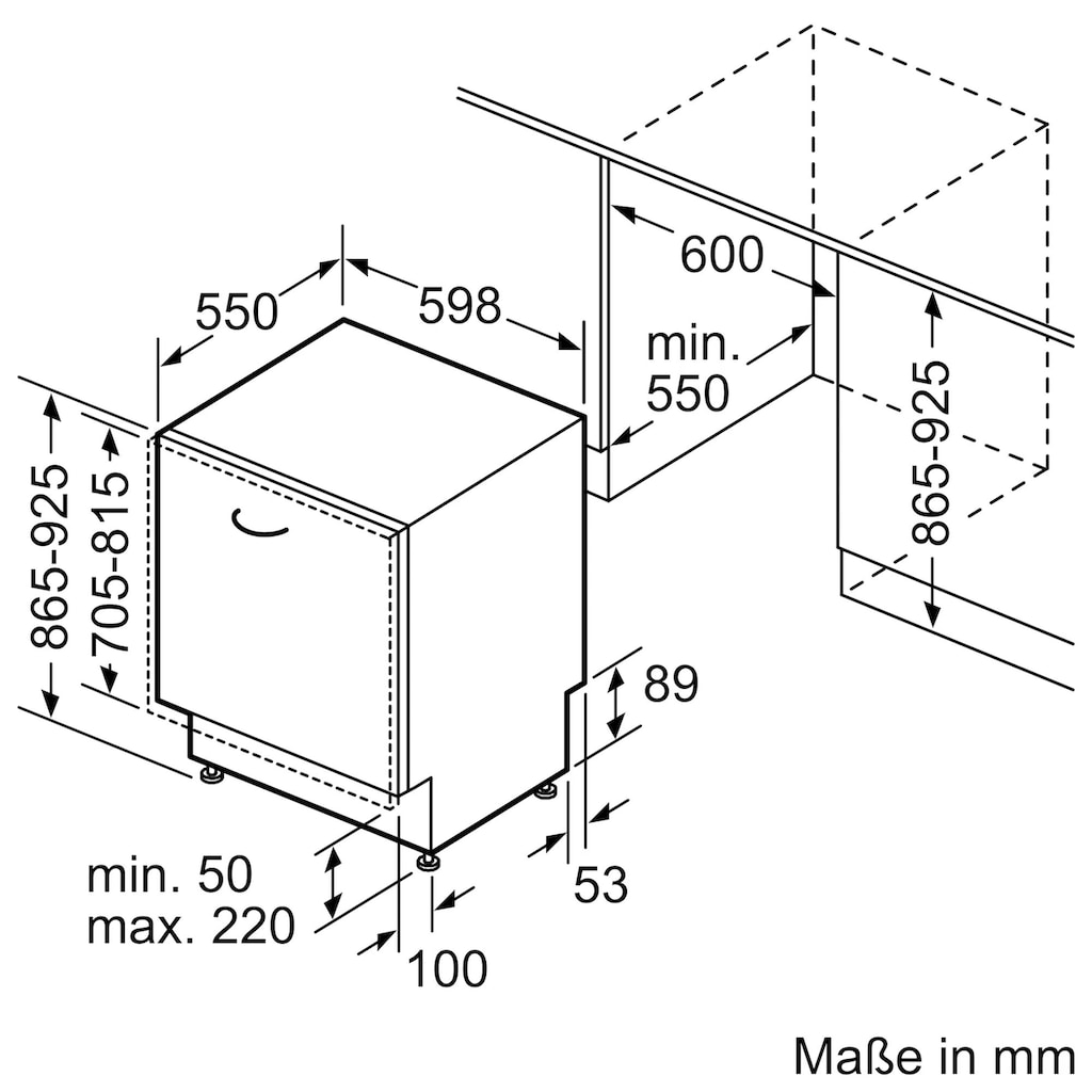 NEFF vollintegrierbarer Geschirrspüler »S297TCX00E«, N 70, S297TCX00E, 14 Maßgedecke