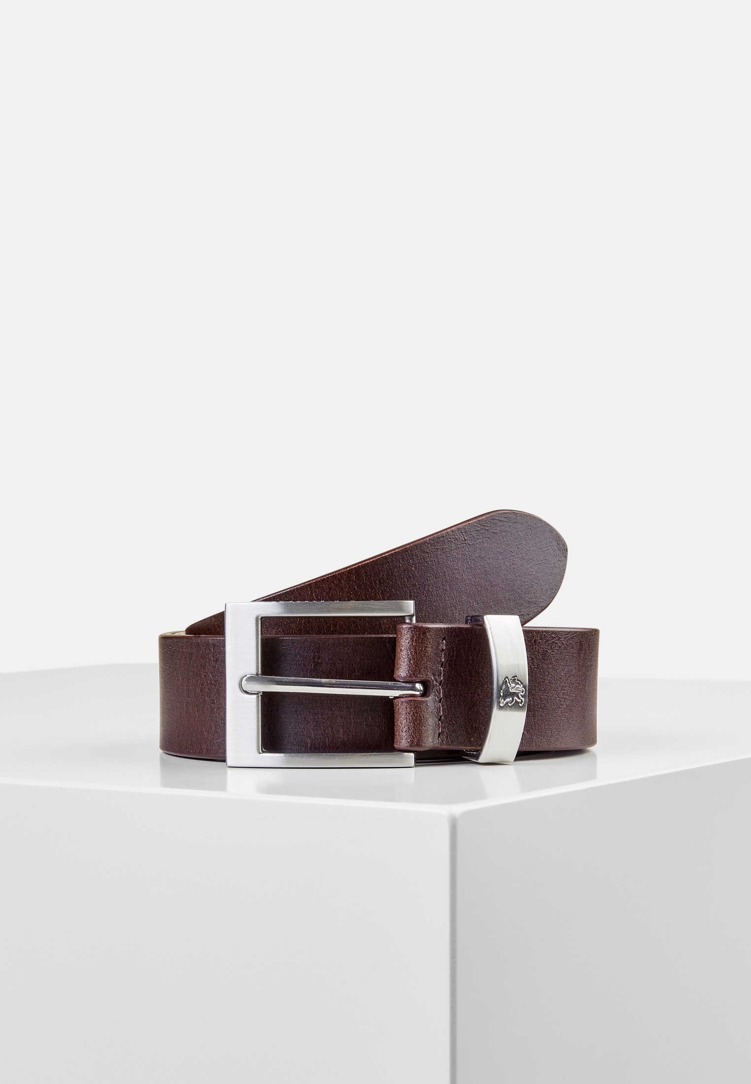 LERROS Ledergürtel "Gürtel mit Metallelementen" günstig online kaufen