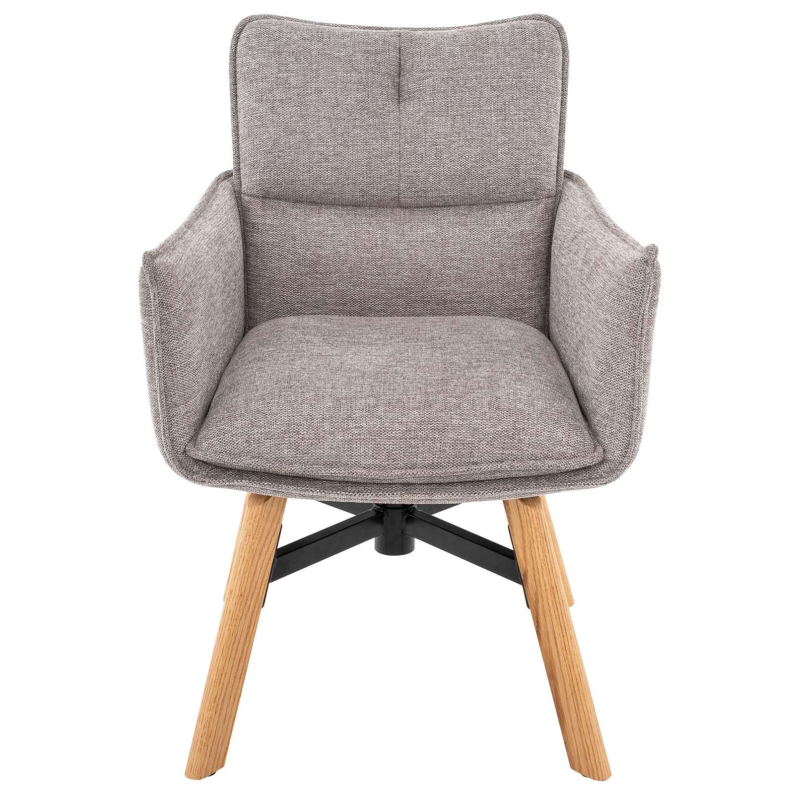 OTTO home Esszimmerstuhl »Elyssa« () 1 Stk.massives Eichenholzgestell,  pflegeleichter Webstoff, Drehfunktion