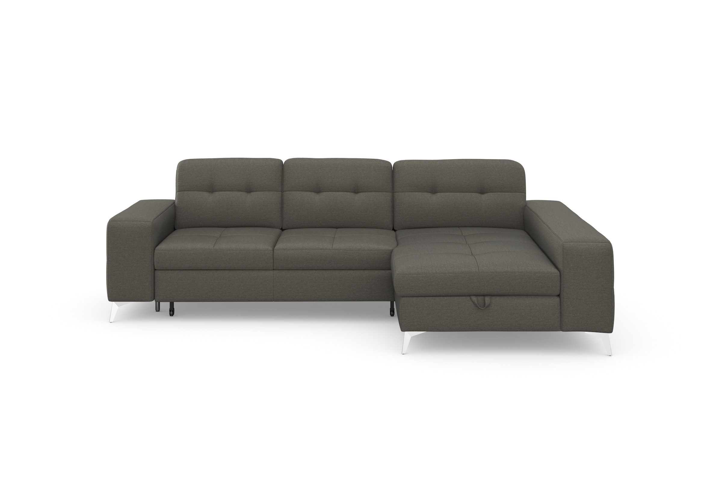 sit&more Ecksofa "Baviene L-Form" inklusive Sitztiefenverstellung & Federkern, optional Schlaffunktion