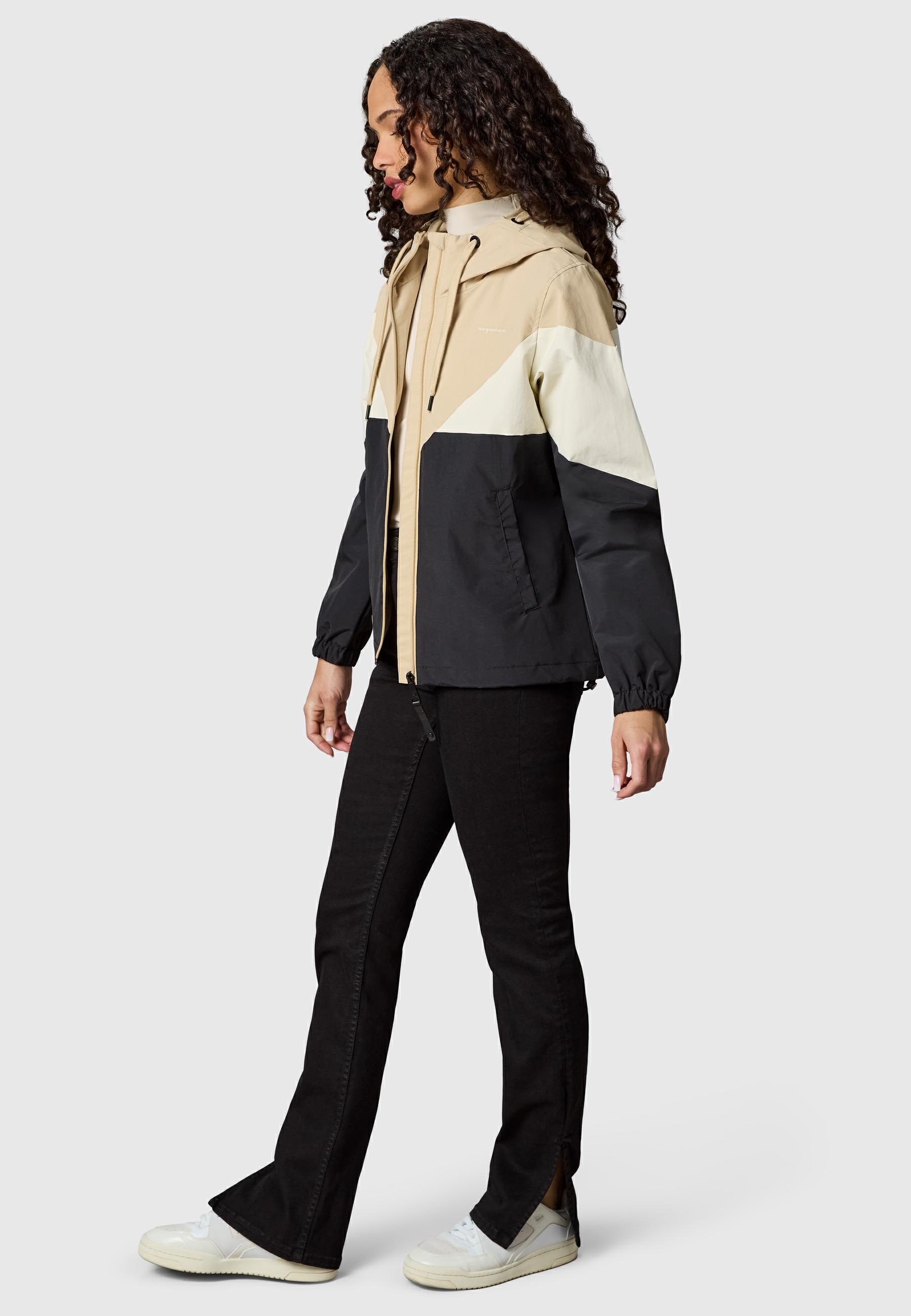 Ragwear Funktionsjacke »Rochele« mit Kapuze wasserdichte Damen Übergangsjacke mit großer Kapuze
