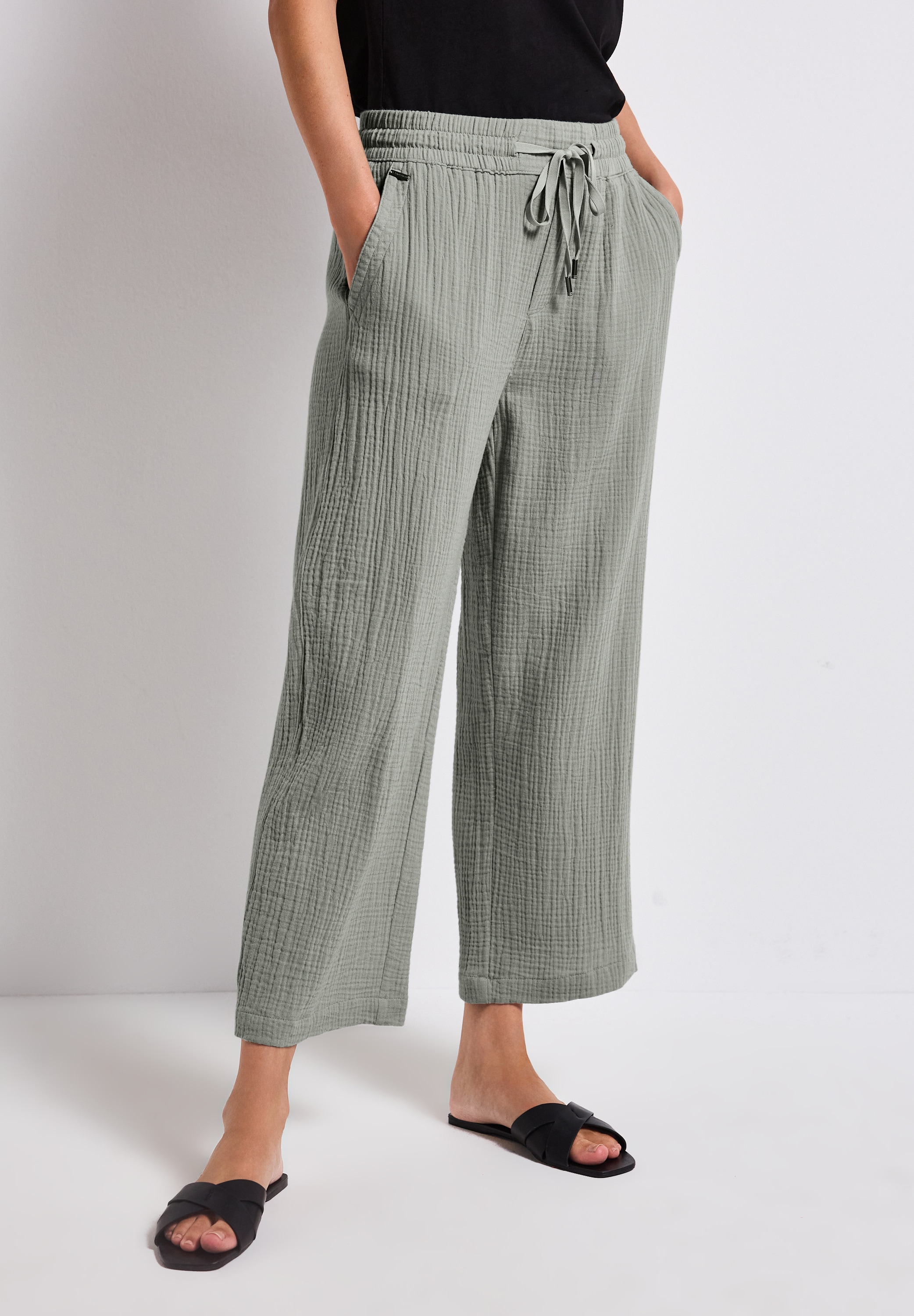 STREET ONE Stoffhose, High Waist günstig online kaufen