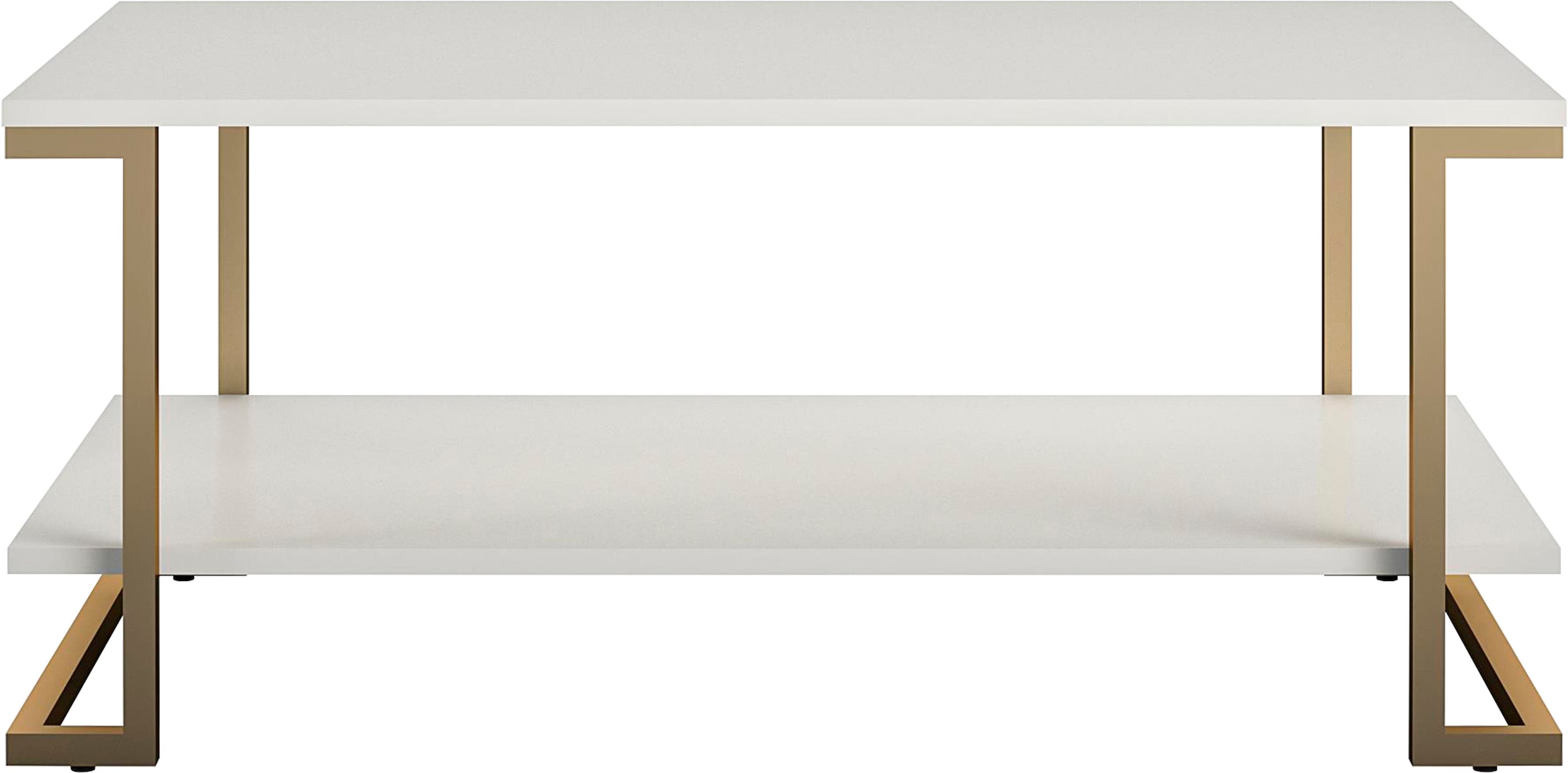 CosmoLiving by Cosmopolitan Couchtisch »Camila«, (1 St.), mit 1 Einlegeboden, pflegeleichtes MDF, Gestell aus Metall, Höhe 45 cm