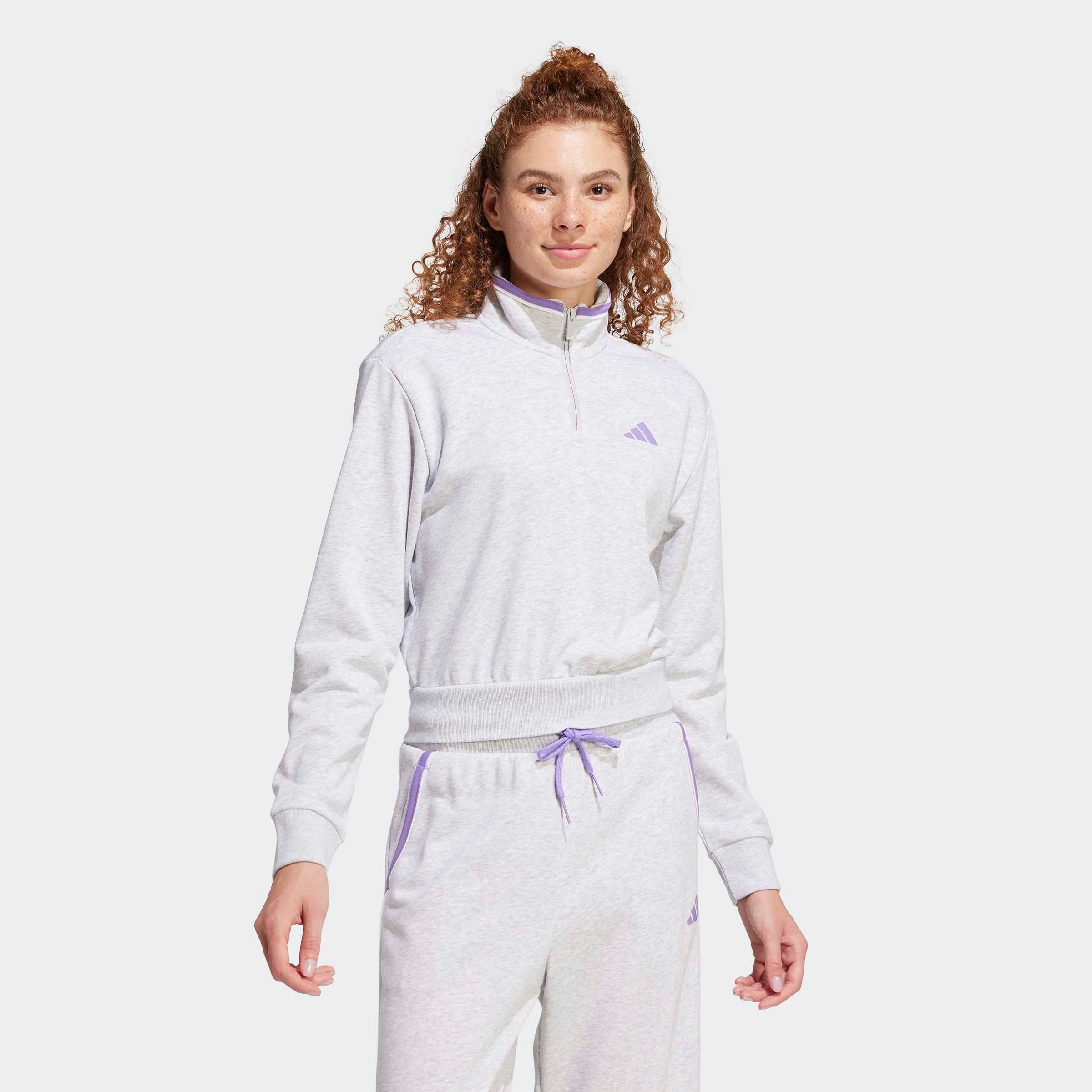 adidas Sportswear Sweatshirt "ESSENTIALS COLOR POP FRENCH TERRY CROP QUARTE günstig online kaufen
