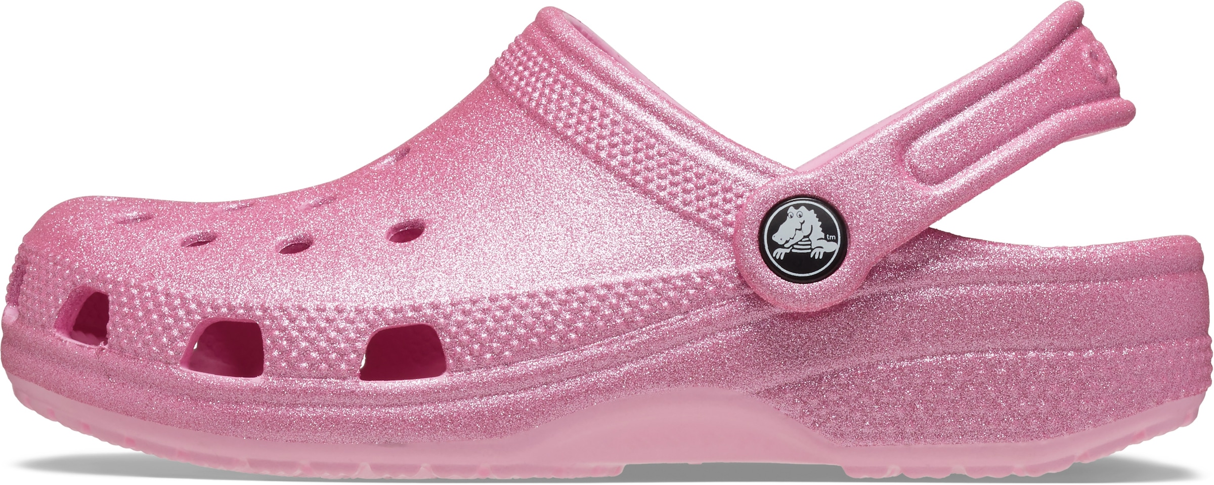 Crocs Clog »Classic Clog«, Glitzerschuh, Babyschuh, Sommerschuh mit allover Schimmer