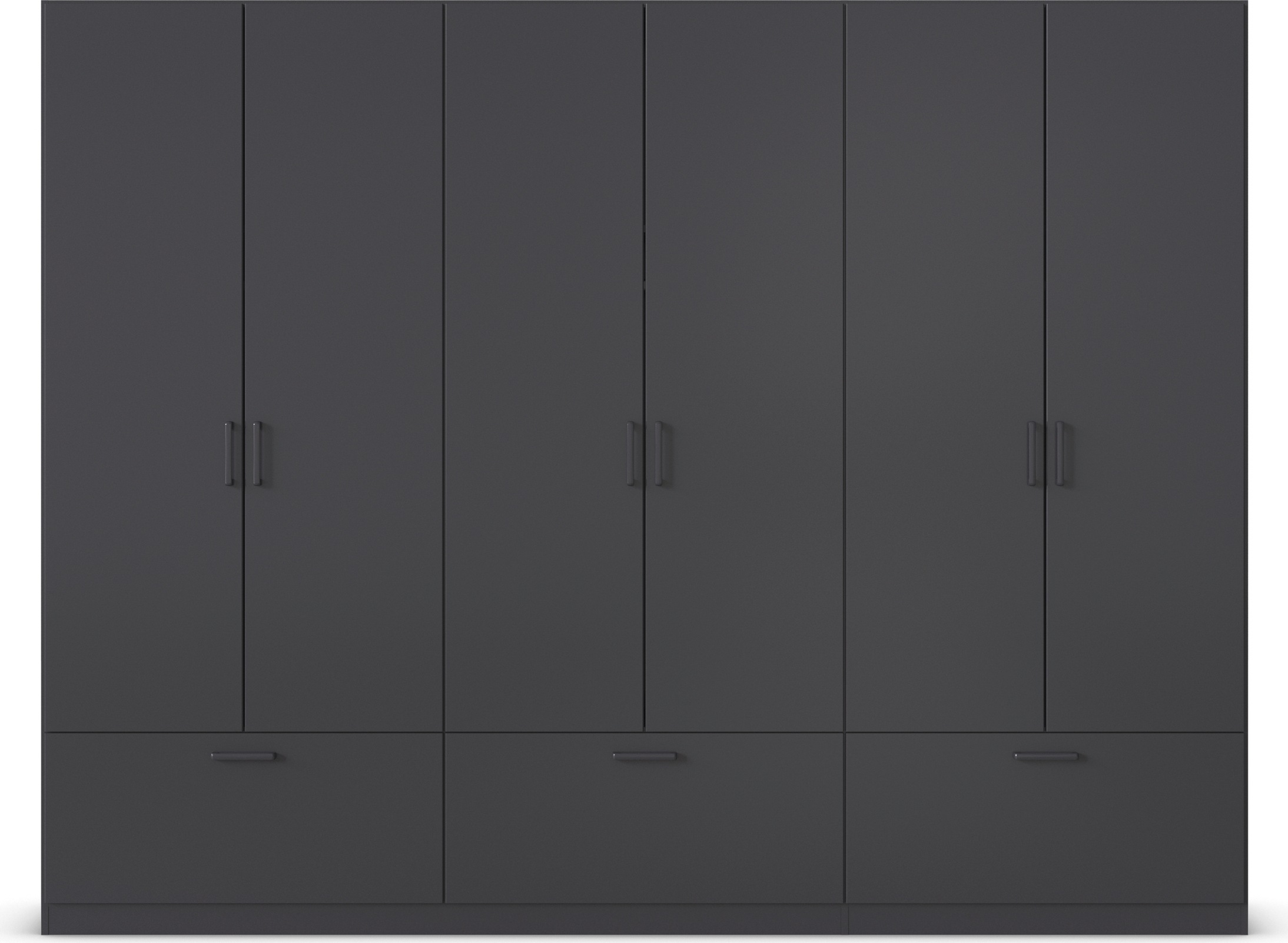 Thumbnail - rauch Drehtürenschrank "Kleiderschrank Schrank Garderobe Wäscheschrank BARI" mit Schubkästen und modernem Griff in Graum...