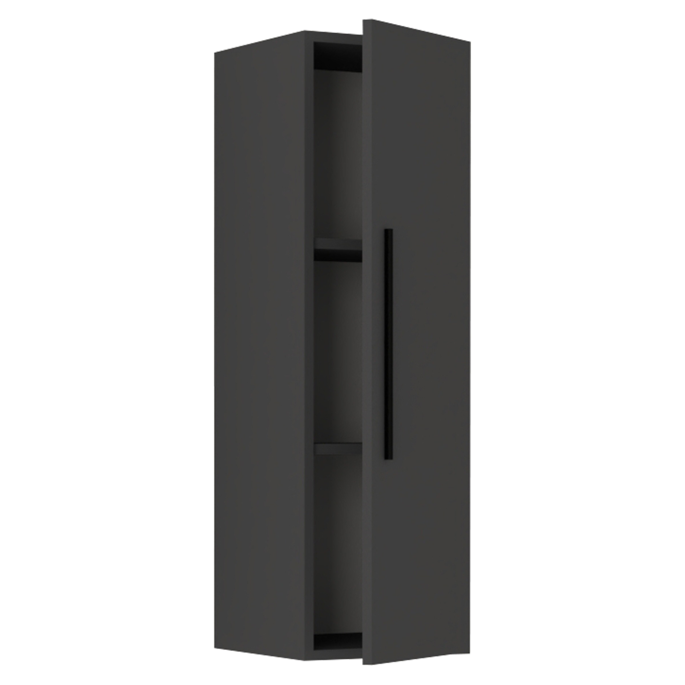 Wandregal VCM, B:30cm T:30cmanthrazit, Wohnzimmer, Regale, "Holz Wandregal Wandschrank Klappschrank Arila LS"