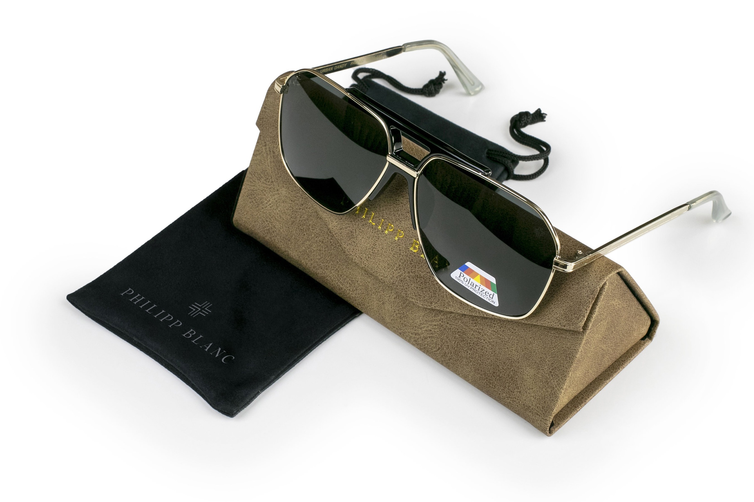 PHILIPP BLANC Sonnenbrille »PA07-01« Glass 0.74MM Polarized Lens UV400，CAT3.0