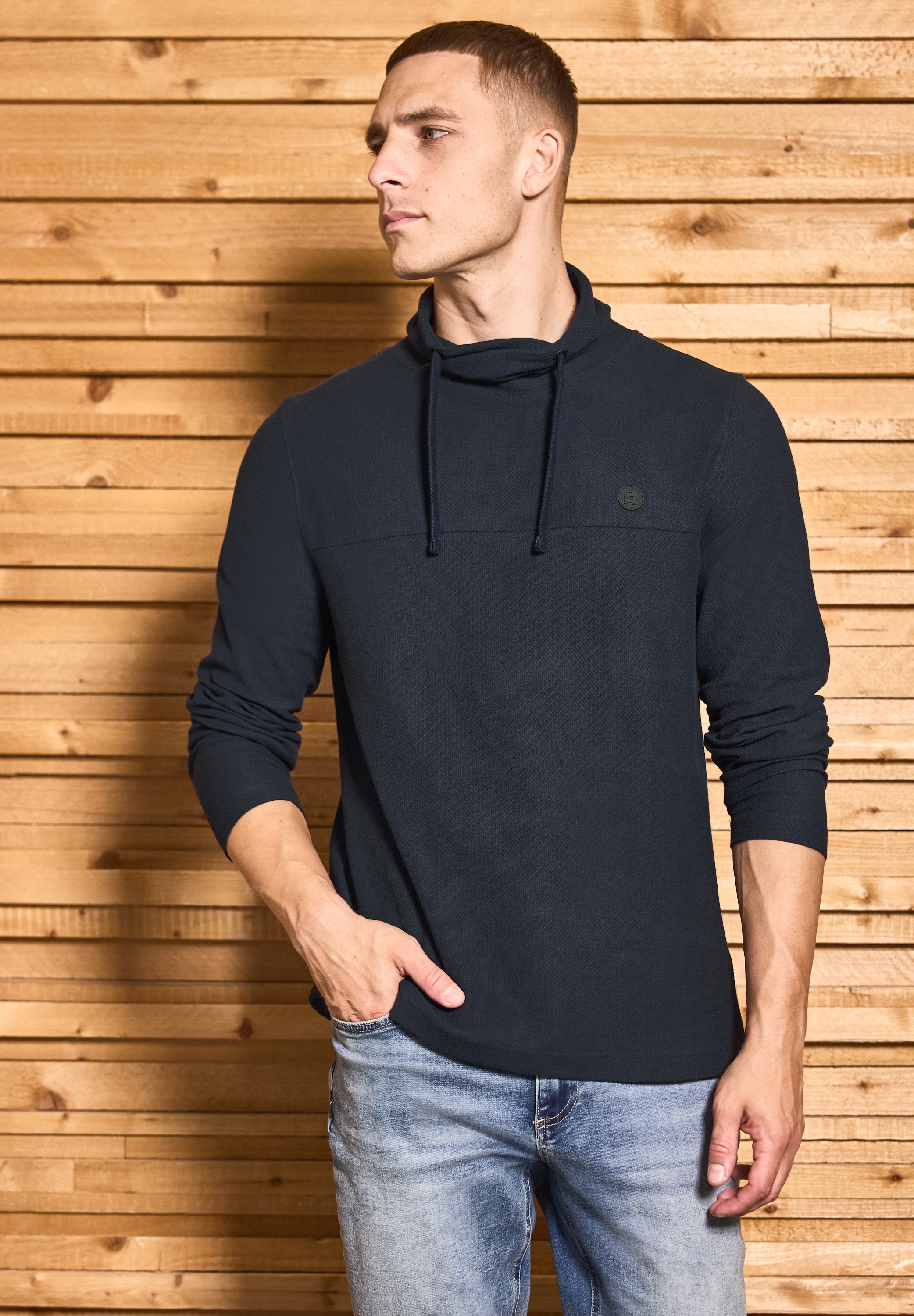 STREET ONE MEN T-Shirt aus reiner Baumwolle