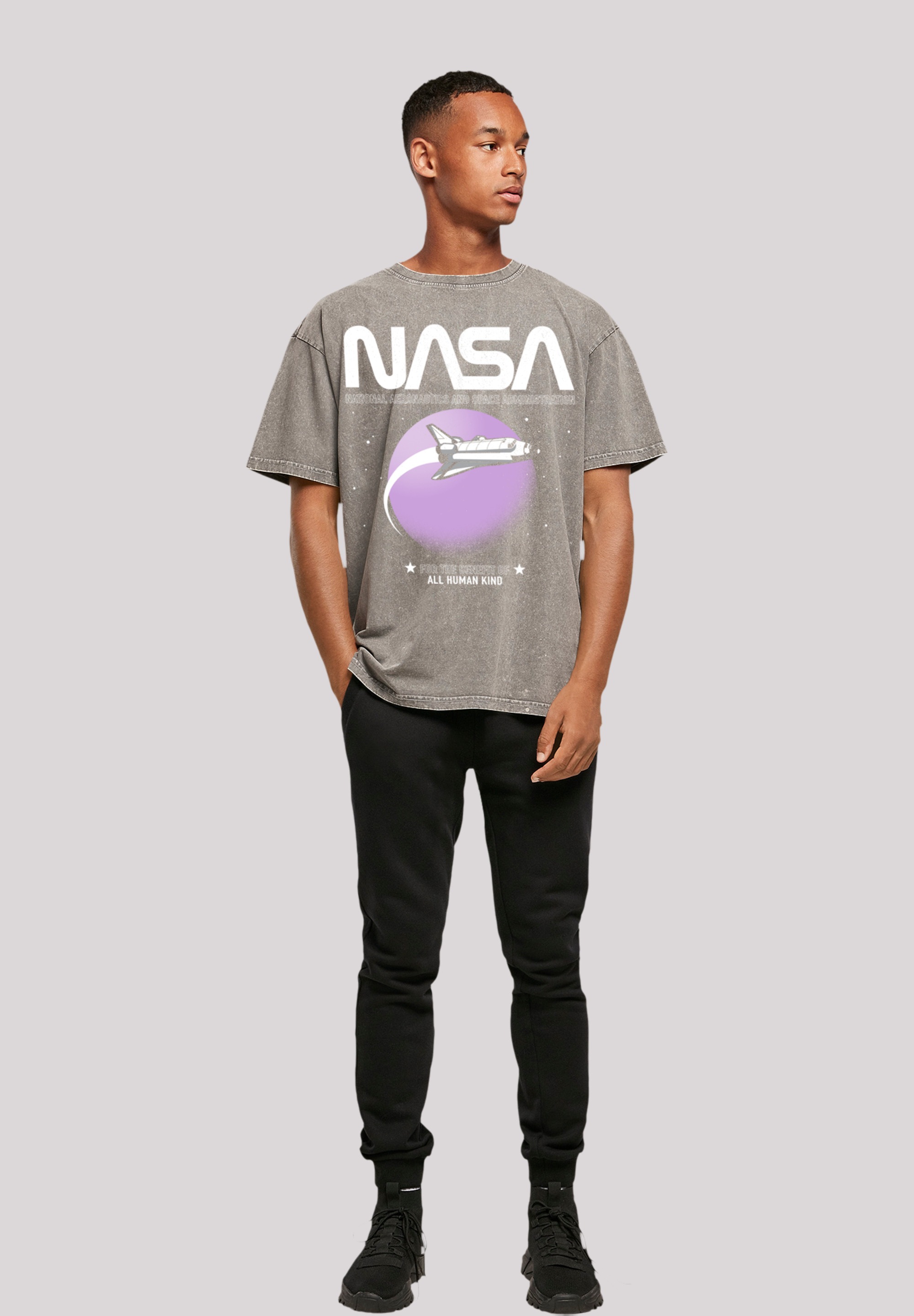 F4NT4STIC T-Shirt »NASA Shuttle Orbit«, Print