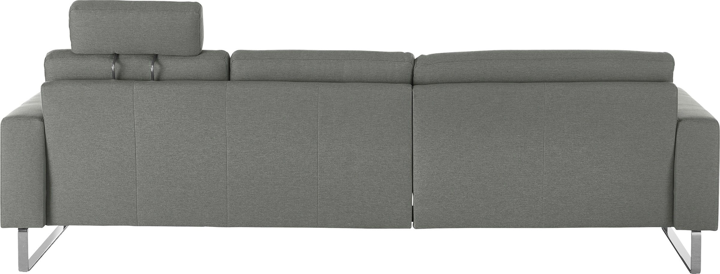 Ecksofa HOME AFFAIRE "Apiro bequem & edel, Breite 278cm, Komfortsitzhöhe, L-Form", grau, B:278cm H:87cm T:171cm, Sofas, Ecksofa 2