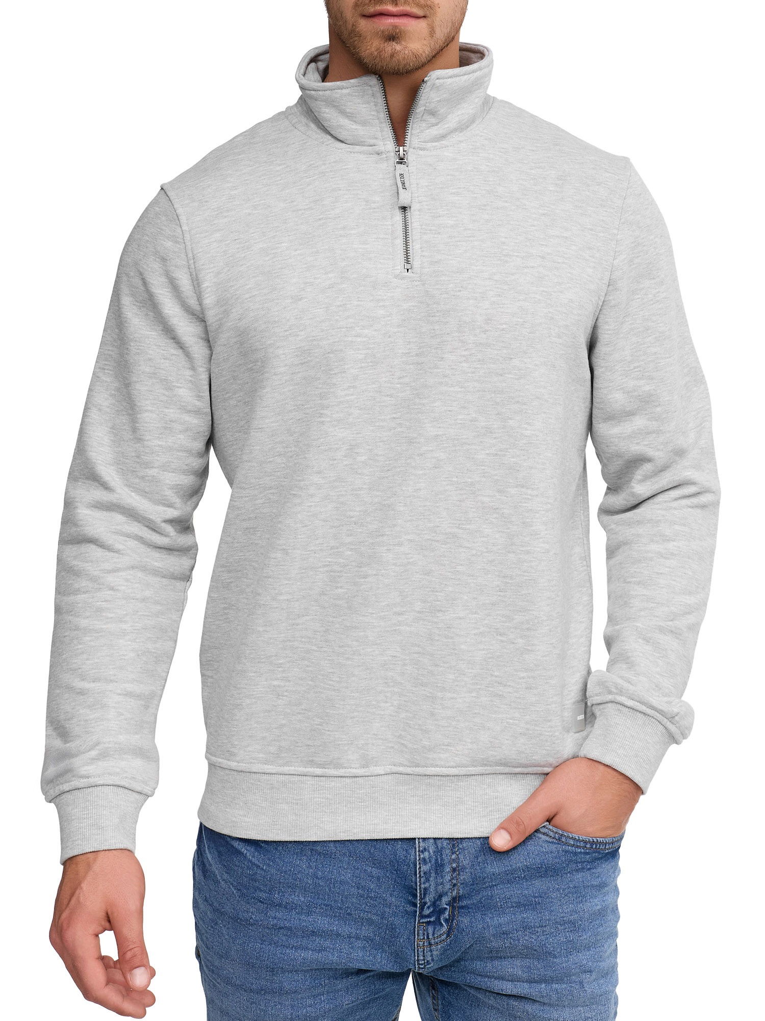 Indicode INPortal Men's Sweatshirt Light Grey Size L 3