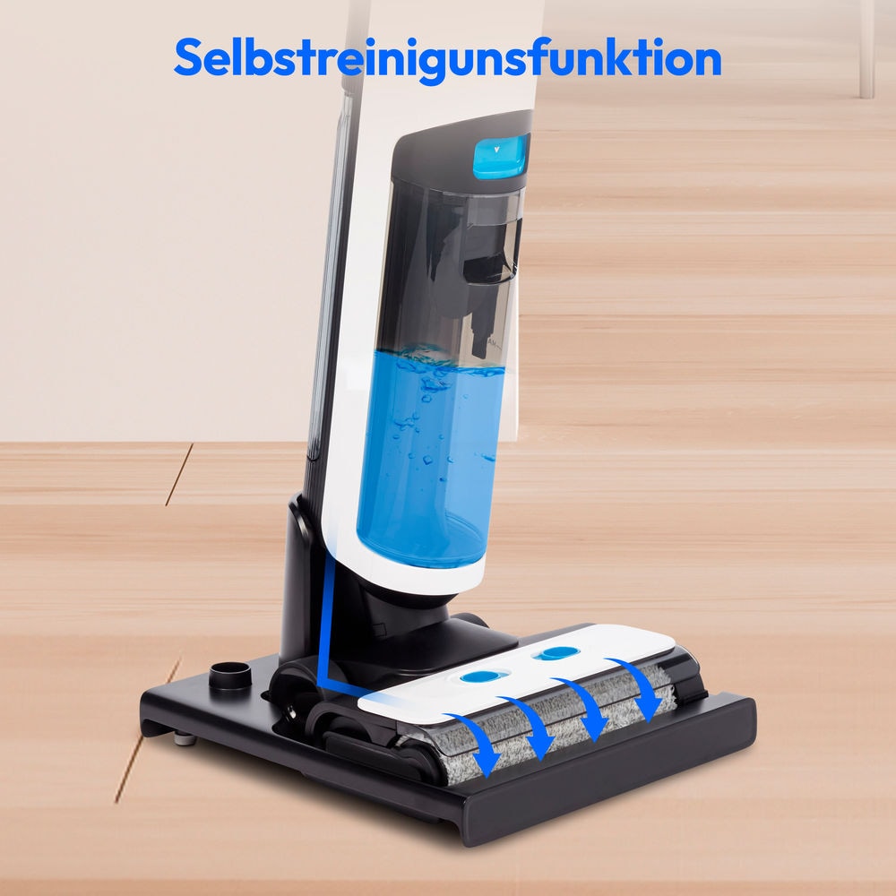 Medion® Nass-Trocken-Sauger »H20 (MD 11934), Frisch und Schmutzwassertank, Selbstreinigungsfunktion«, LED-Display, bis zu 30 min Laufzeit, integriertes Zubehör