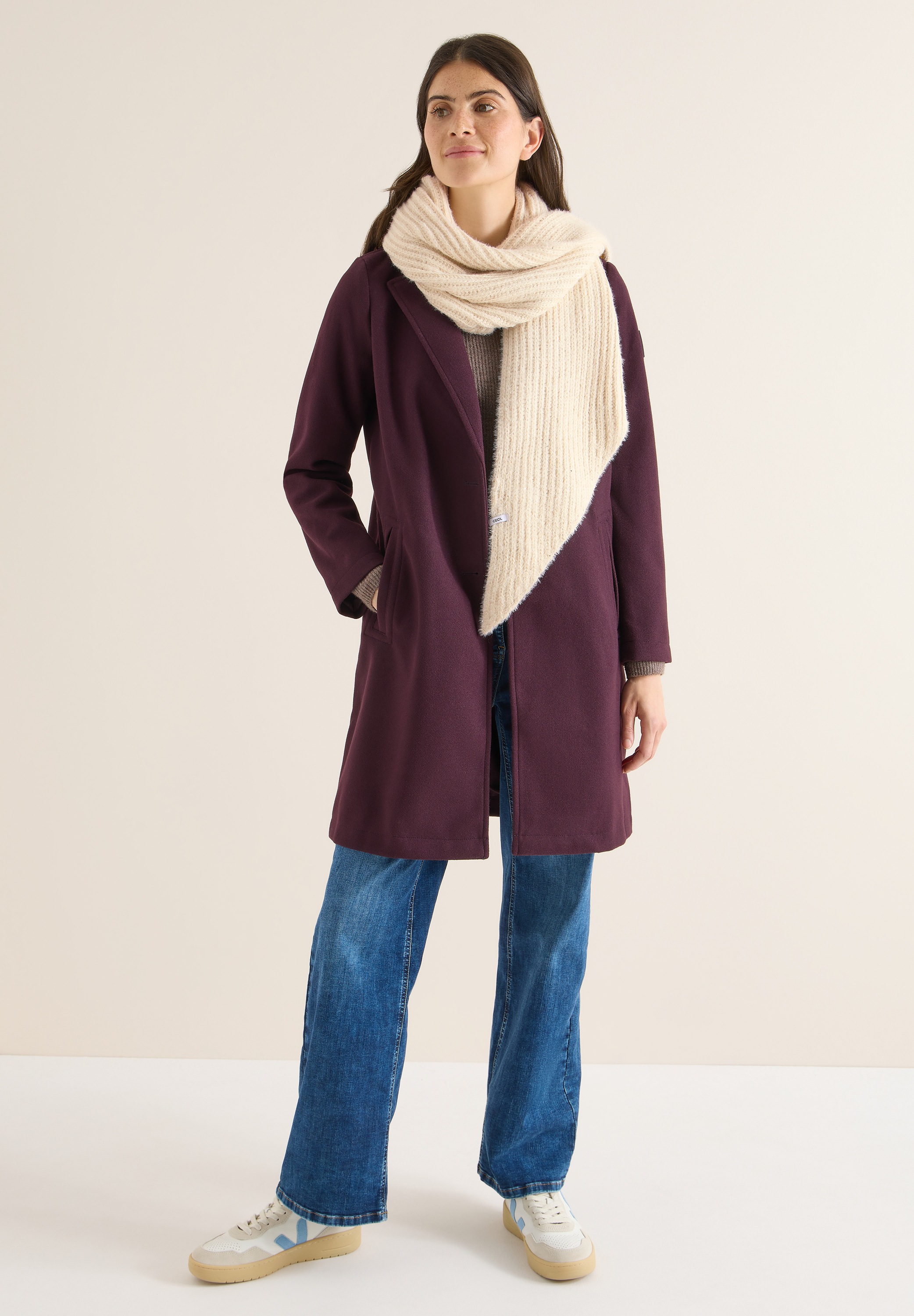 Thumbnail - Cecil Halstuch aus softem Materialmix