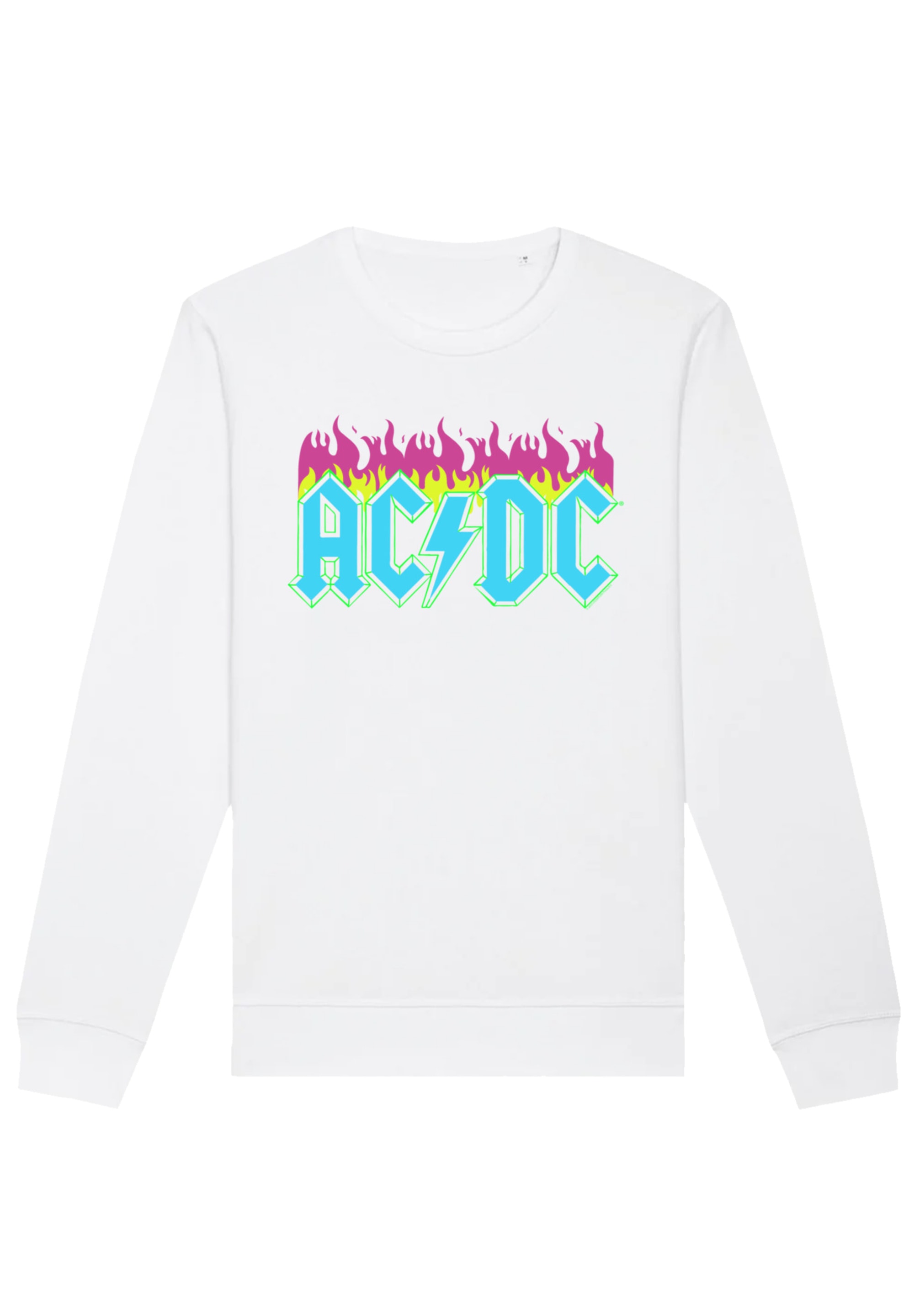 F4NT4STIC Sweatshirt "ACDC Neon Flames", Premium Qualität günstig online kaufen