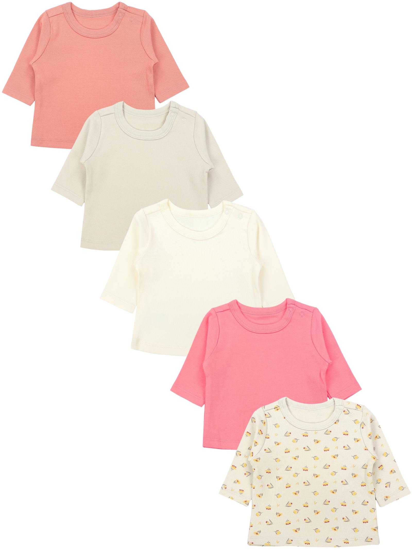 TupTam Langarmshirt "Shirt Baby Mädchen Langarmshirt 5er Set"