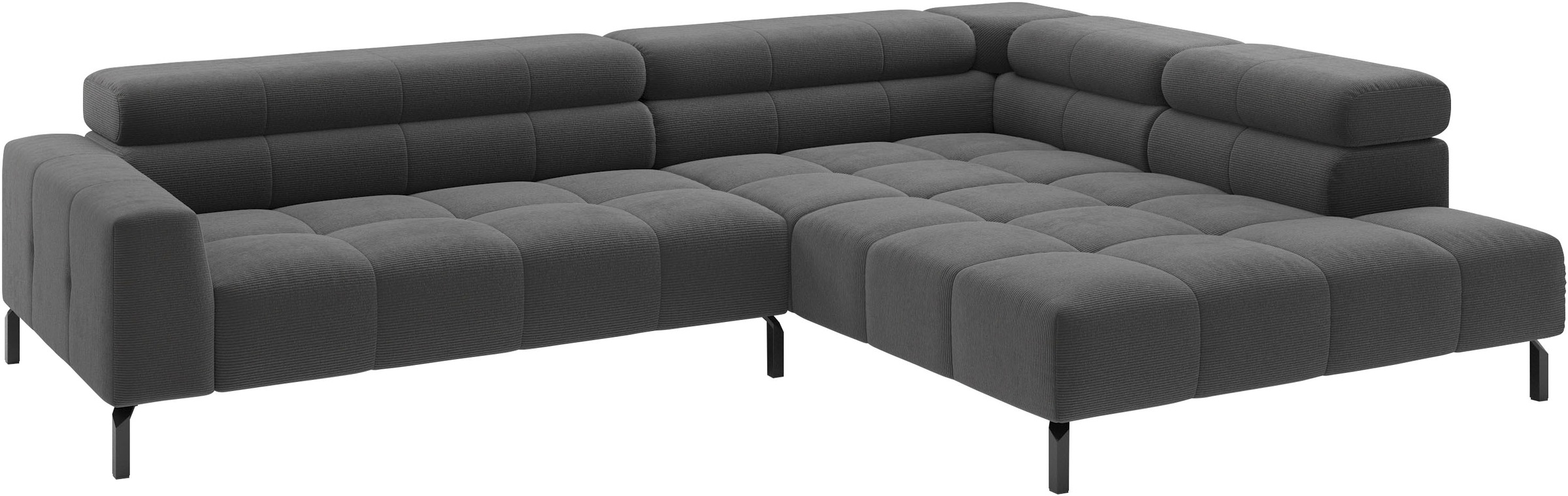 Home affaire Ecksofa "Claya, 311 cm breit, L-Form, inkl. Kopfteilverstellung" wahlweise elektrischer Sitzvorzug