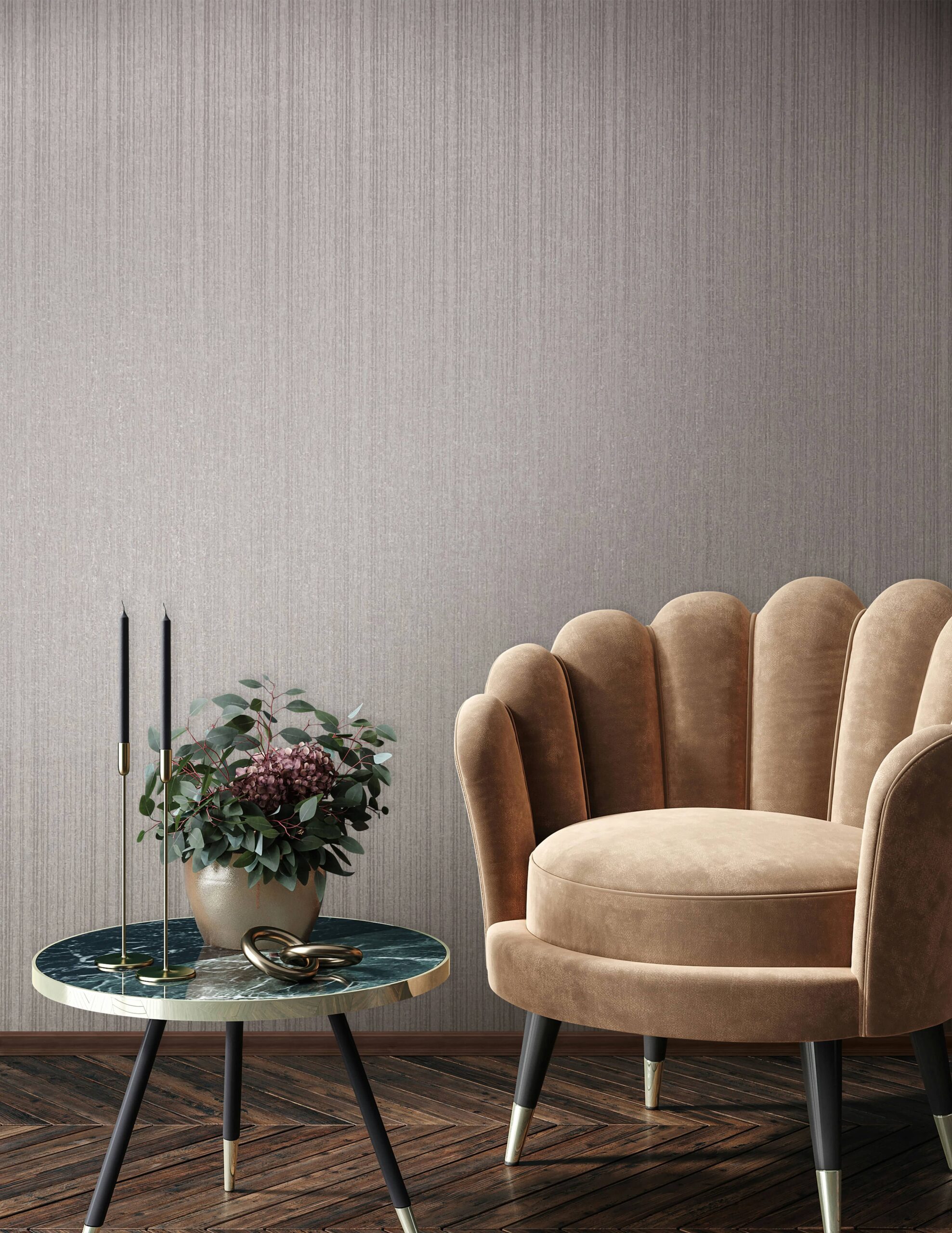 Marburg Vliestapete "Tapete Fine Stripes" Streifen geprägt moderne Vliestapete für Wohnzimmer Schlafzimmer Küche