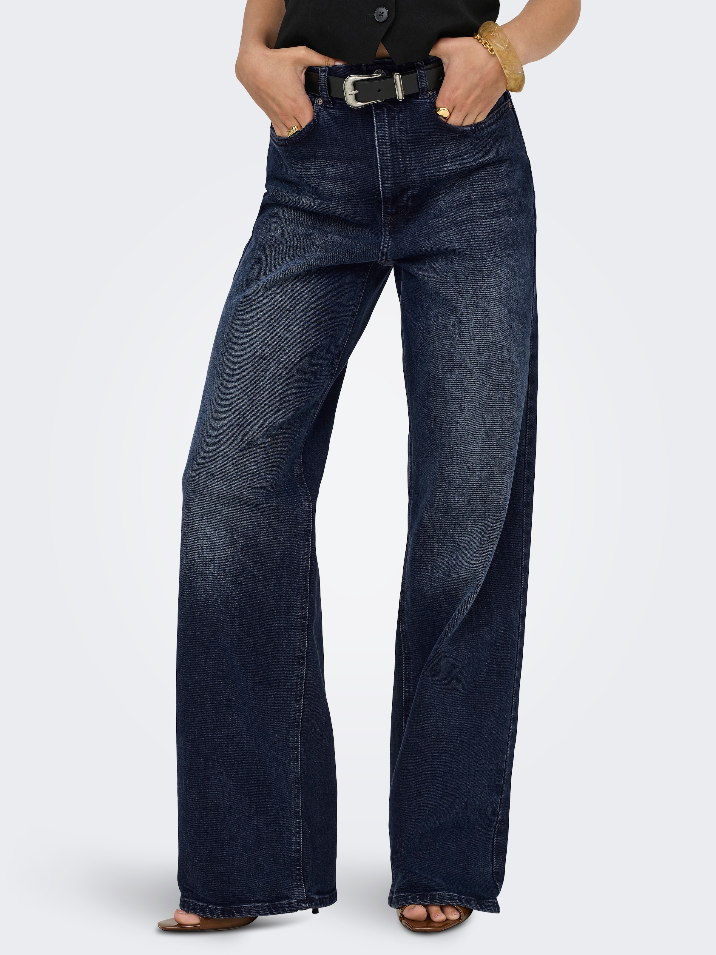 ONLY High-waist-Jeans "ONLJUICY HW WIDE DNM REA929 NOOS" günstig online kaufen