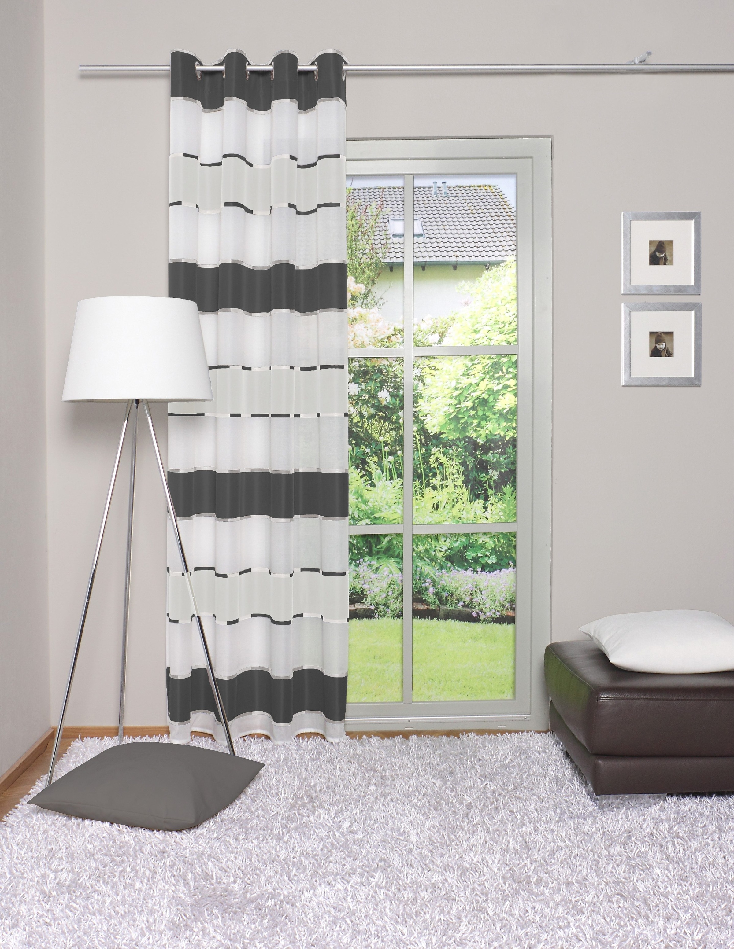 HOME WOHNIDEEN Vorhang "DARIAH" Ösen 1 Stk. tlg. HxB: 245x140, blickdicht günstig online kaufen